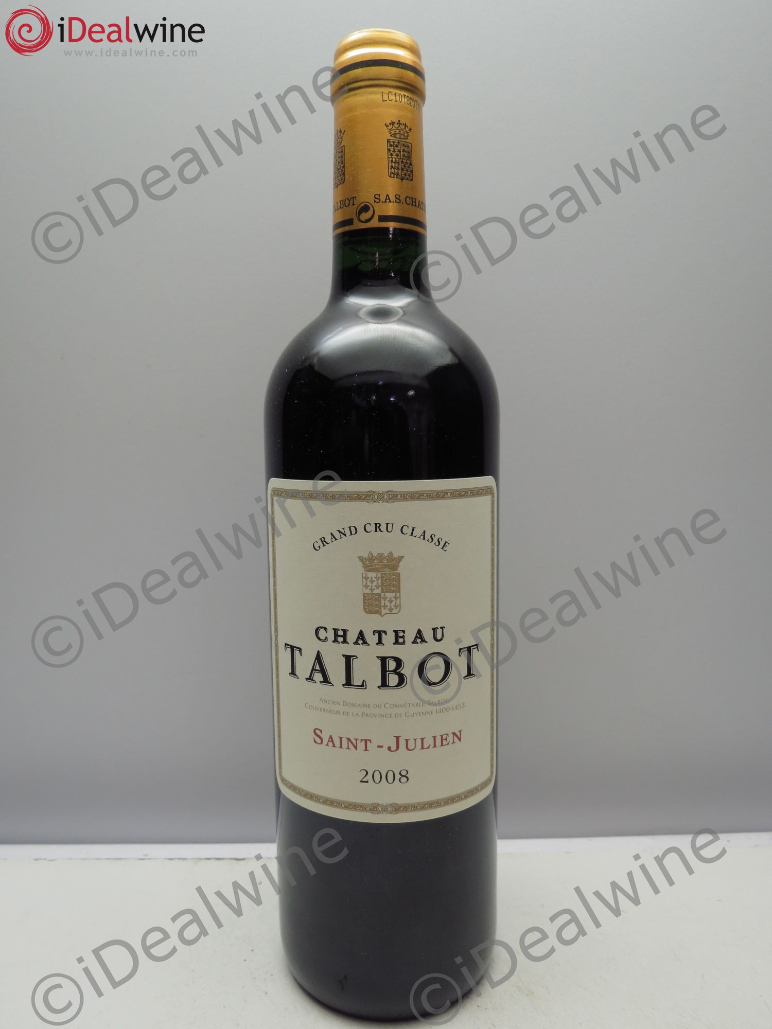 Château Talbot 4ème Grand Cru Classé 2008 - Lot de 6 bouteilles - 0