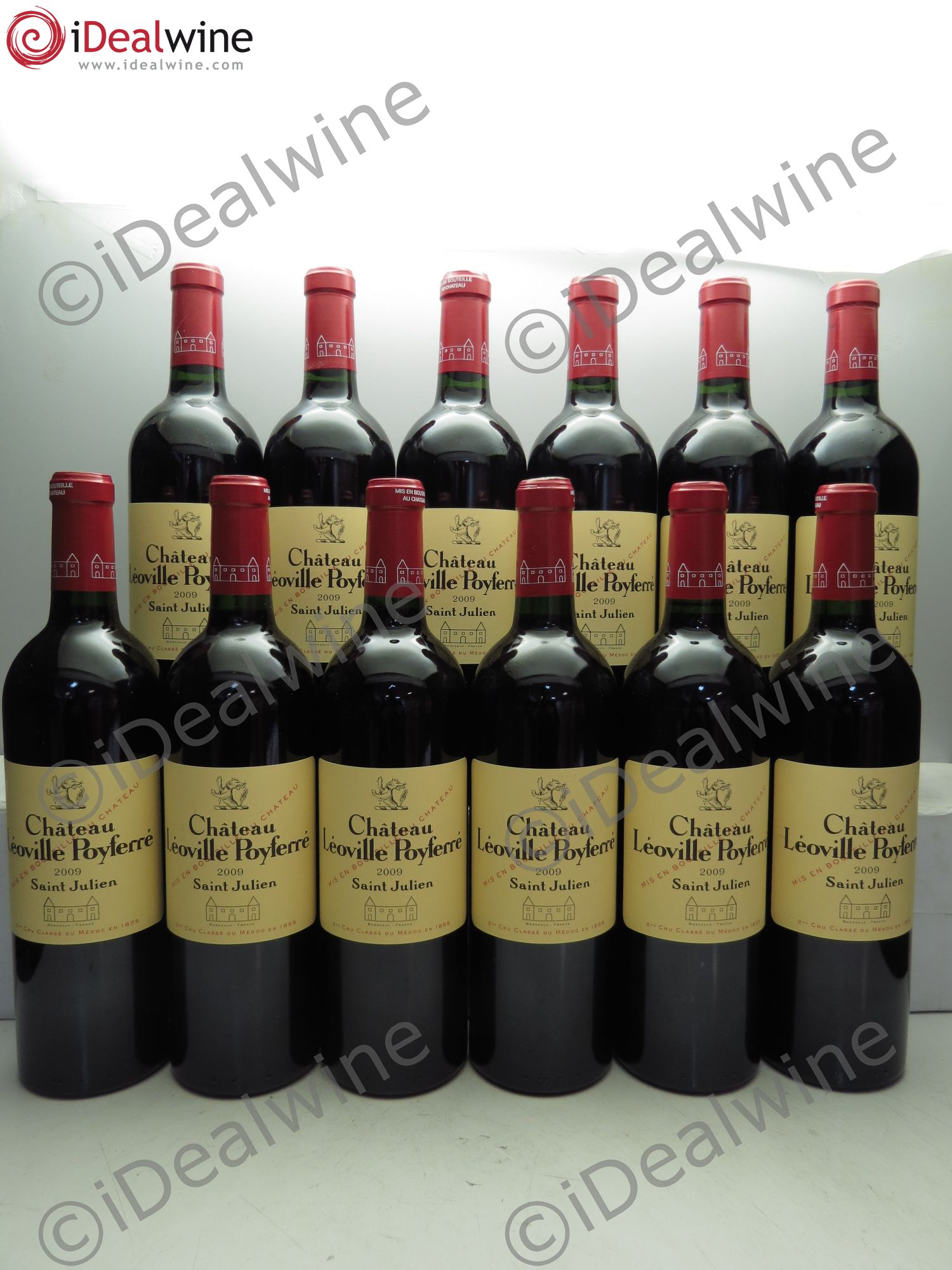 Château Léoville Poyferré 2ème Grand Cru Classé 2009 - Lot de 12 bouteilles - 0