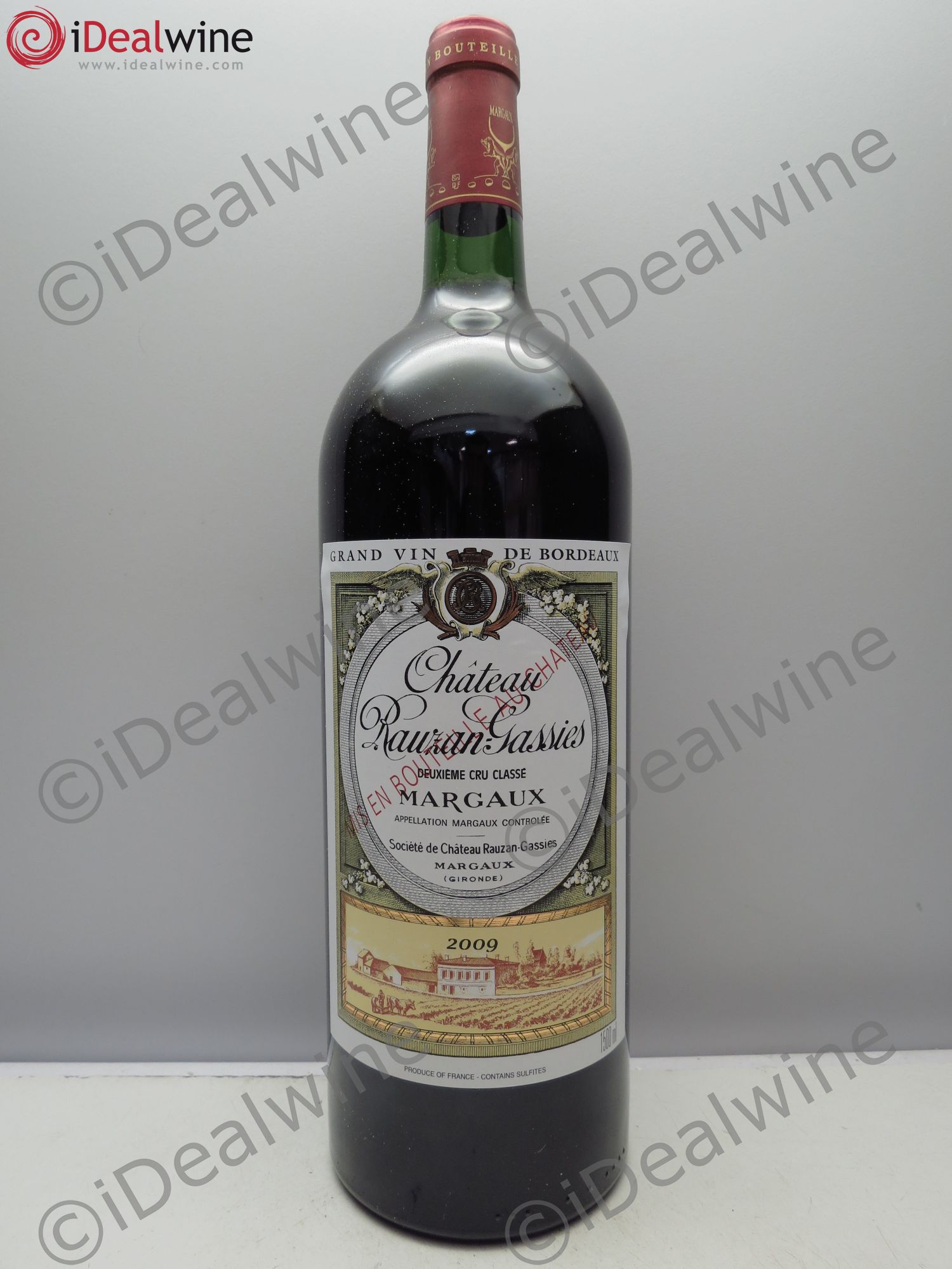 Château Rauzan-Gassies 2ème Grand Cru Classé 2009 - Lot de 6 magnums - 0