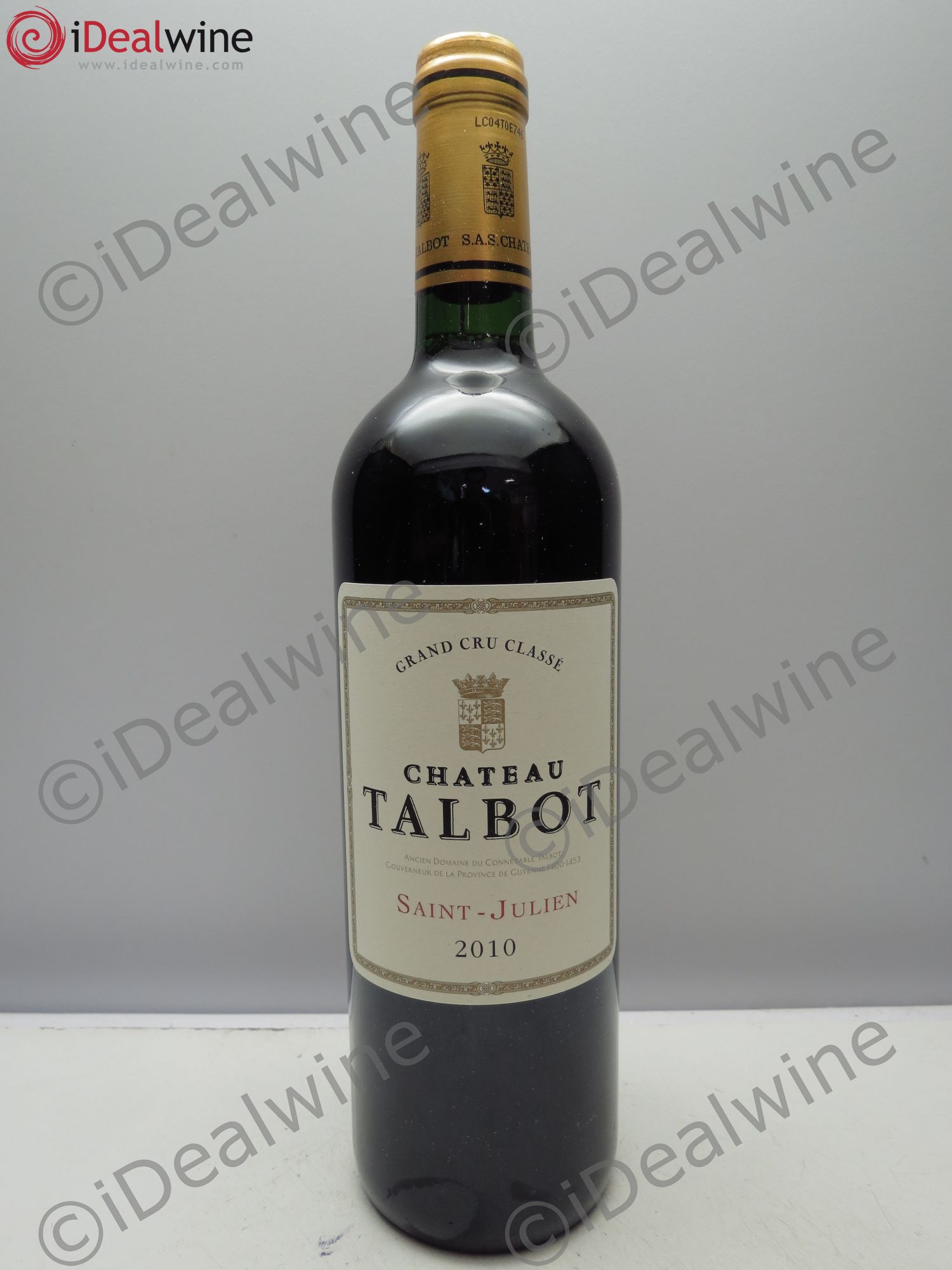 Château Talbot 4ème Grand Cru Classé 2010 - Lot de 6 bouteilles - 0
