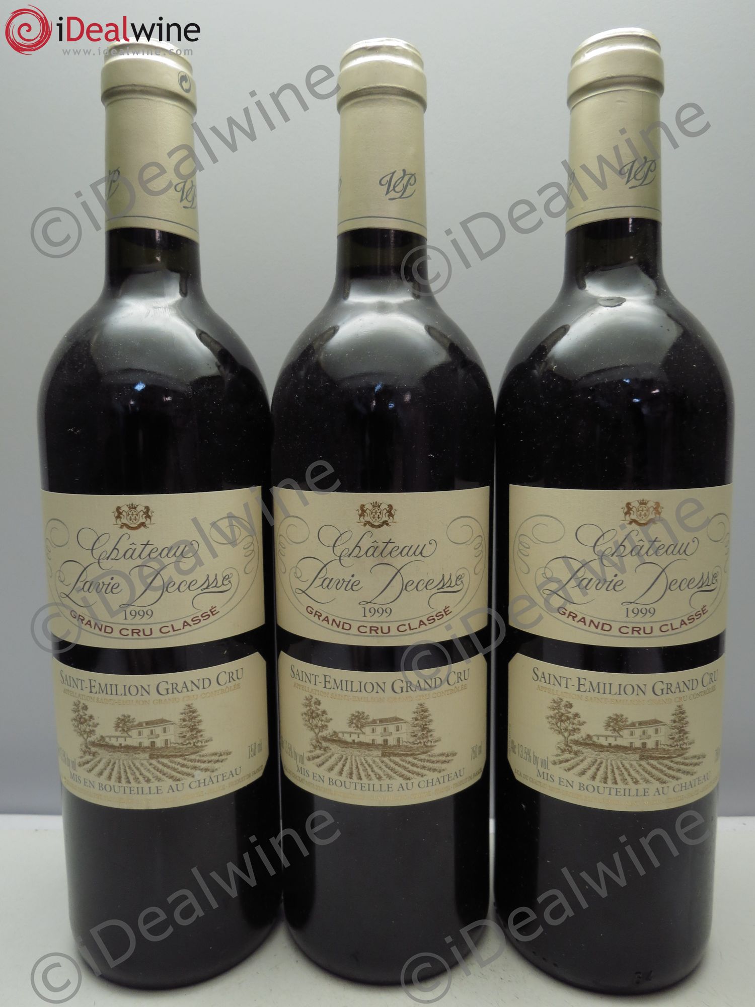 Château Pavie Decesse Grand Cru Classé 1999 - Lot de 3 bouteilles - 0