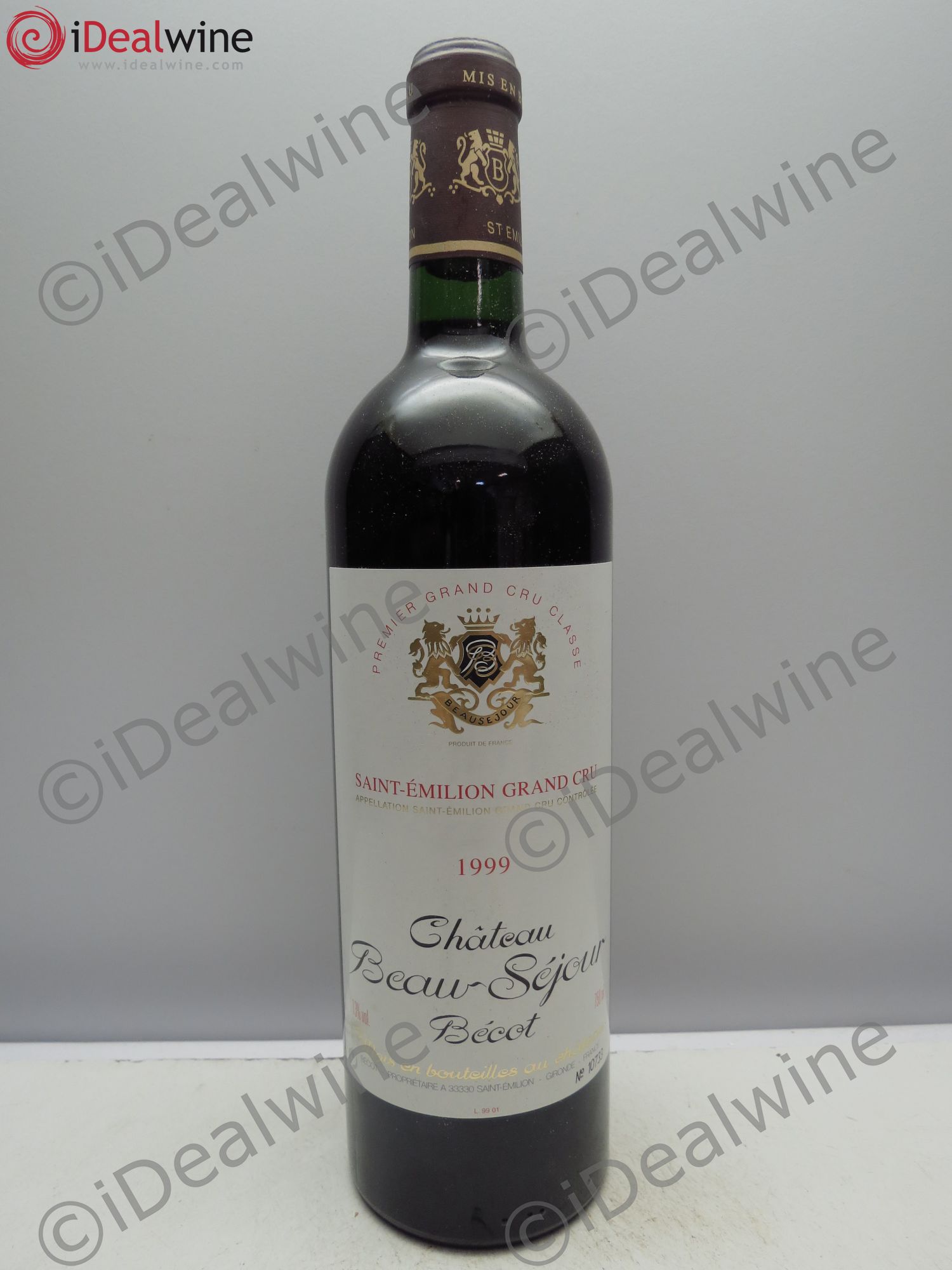 Château Beau-Séjour Bécot 1er Grand Cru Classé B 1999 - Lot de 6 bouteilles - 0