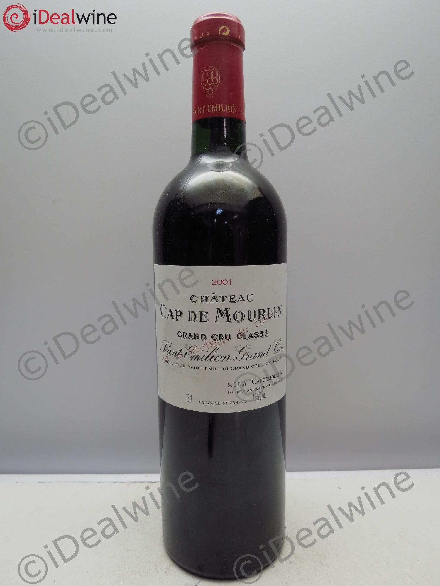Château Cap de Mourlin Grand Cru Classé 2001 - Lot de 12 bouteilles - 0