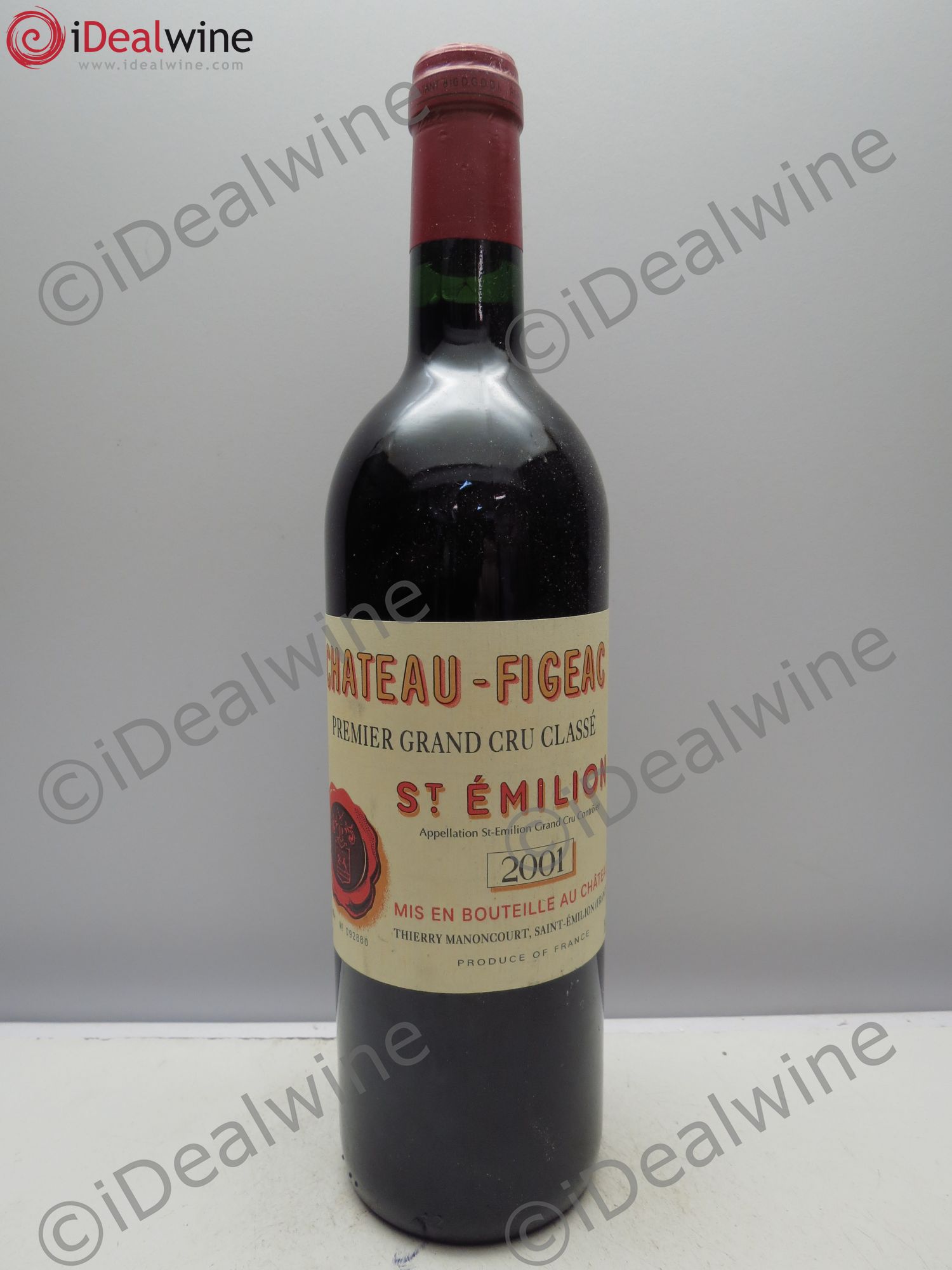 Château Figeac 1er Grand Cru Classé A 2001 - Lot de 1 bouteille - 0