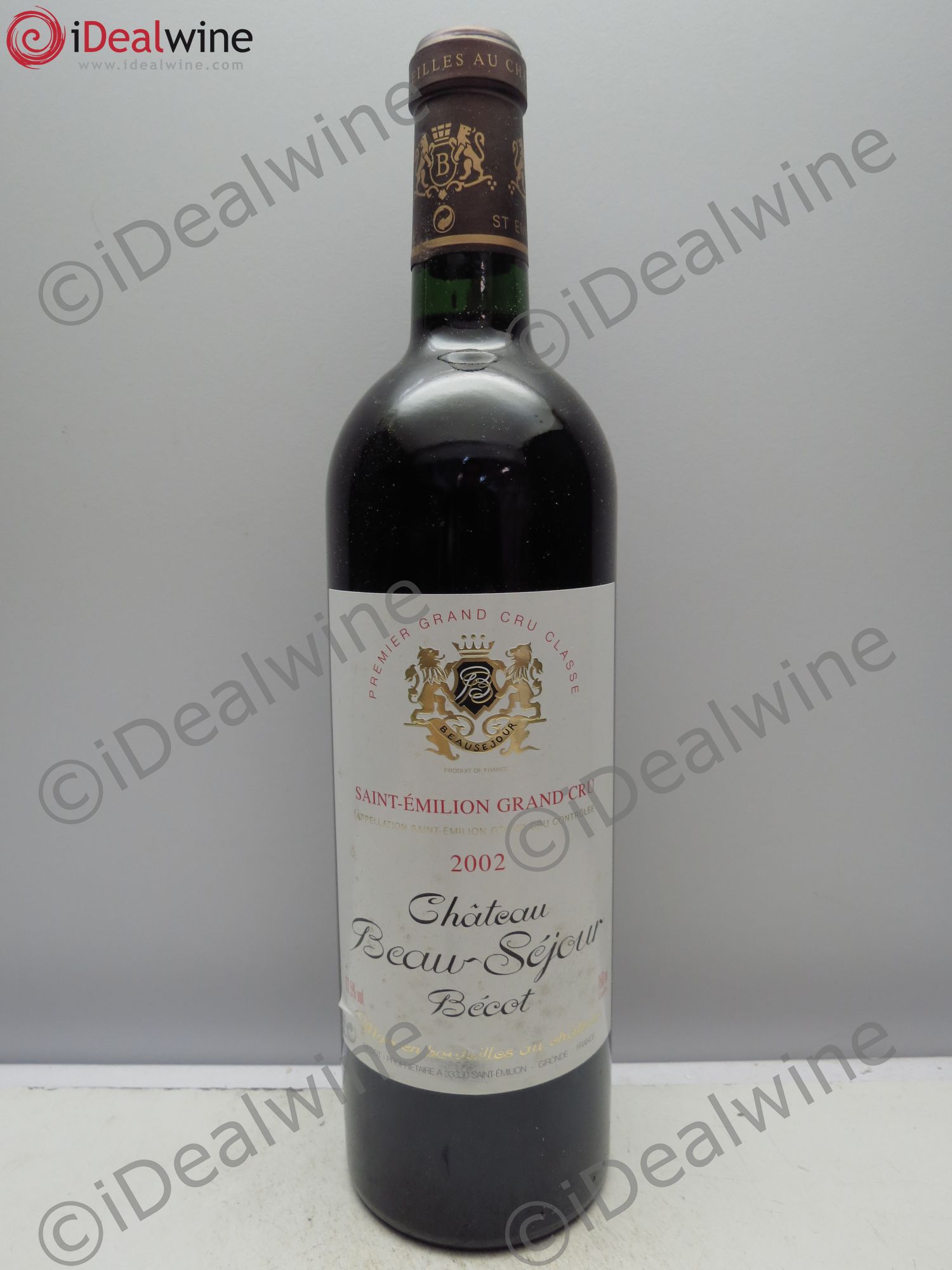 Château Beau-Séjour Bécot 1er Grand Cru Classé B 2002 - Lot de 6 bouteilles - 0
