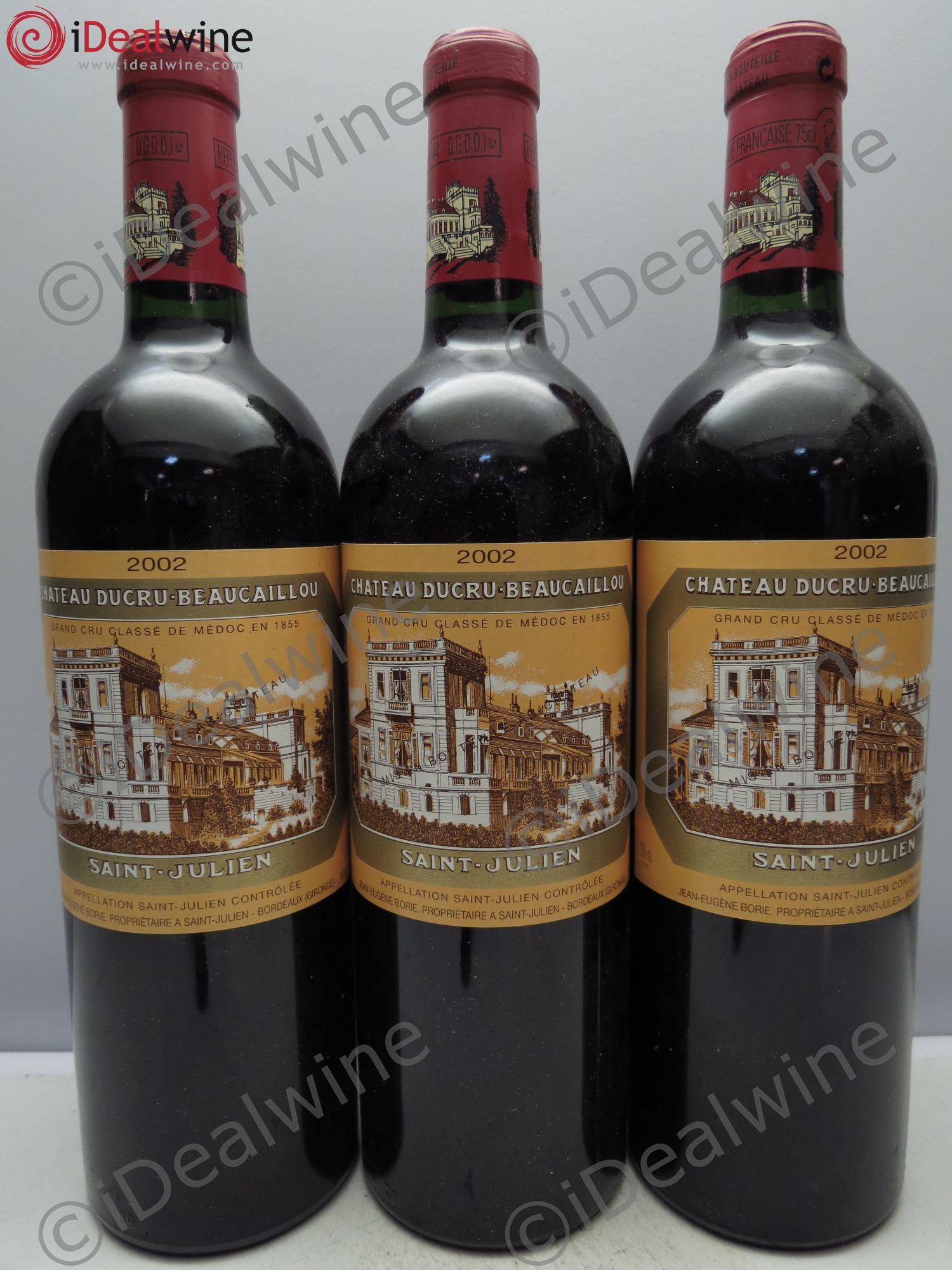 Château Ducru Beaucaillou 2ème Grand Cru Classé 2002 - Lot de 3 bouteilles - 0
