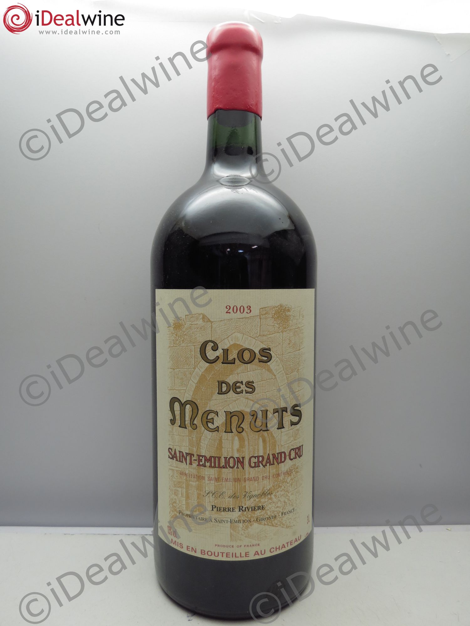 Saint-Émilion Clos des Menuts(sans prix de reserve/no reserve) 2003 - Posten von 1 Doppel-Magnum - 0