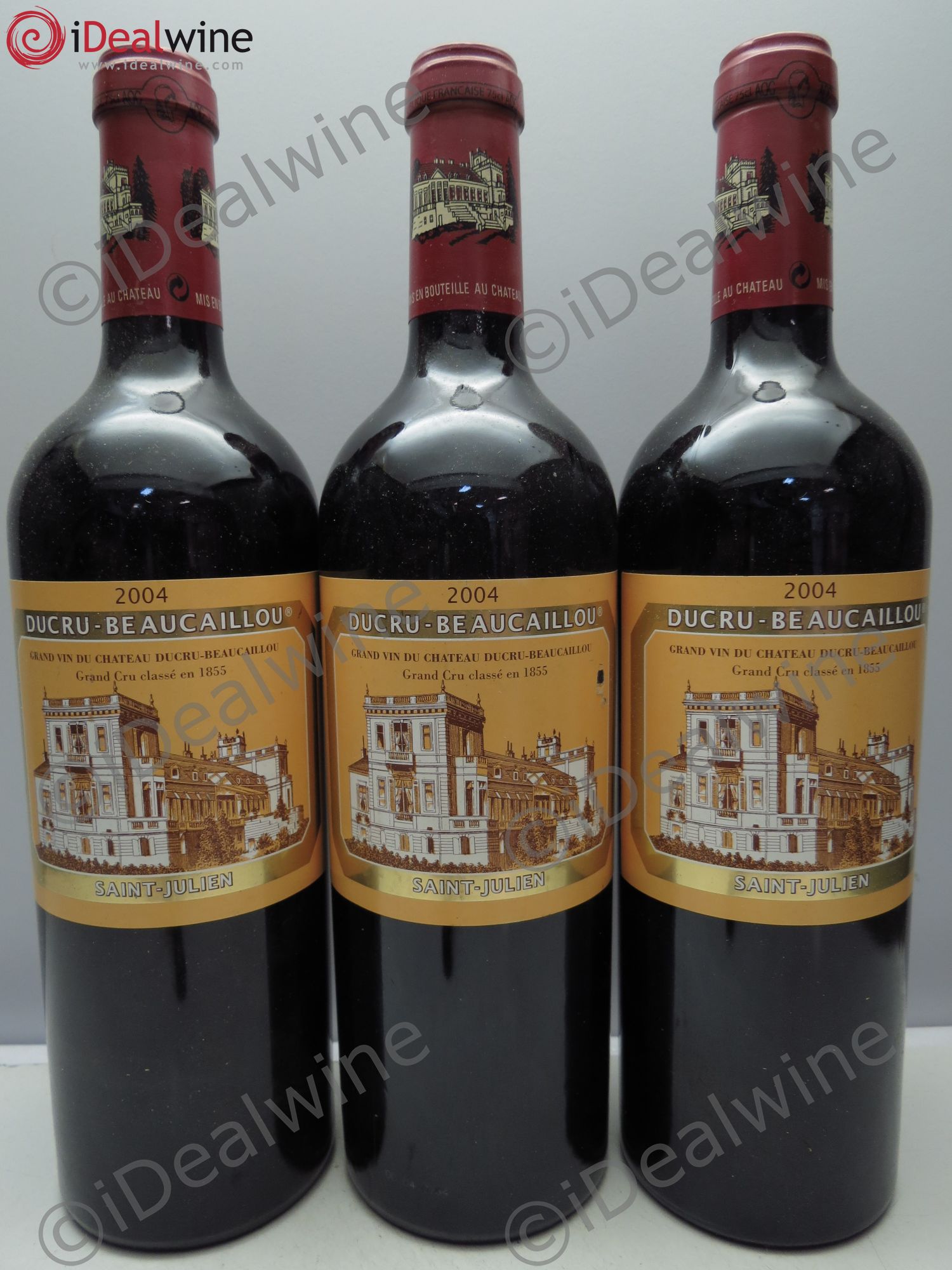 Château Ducru Beaucaillou 2ème Grand Cru Classé 2004 - Lot de 3 bouteilles - 0