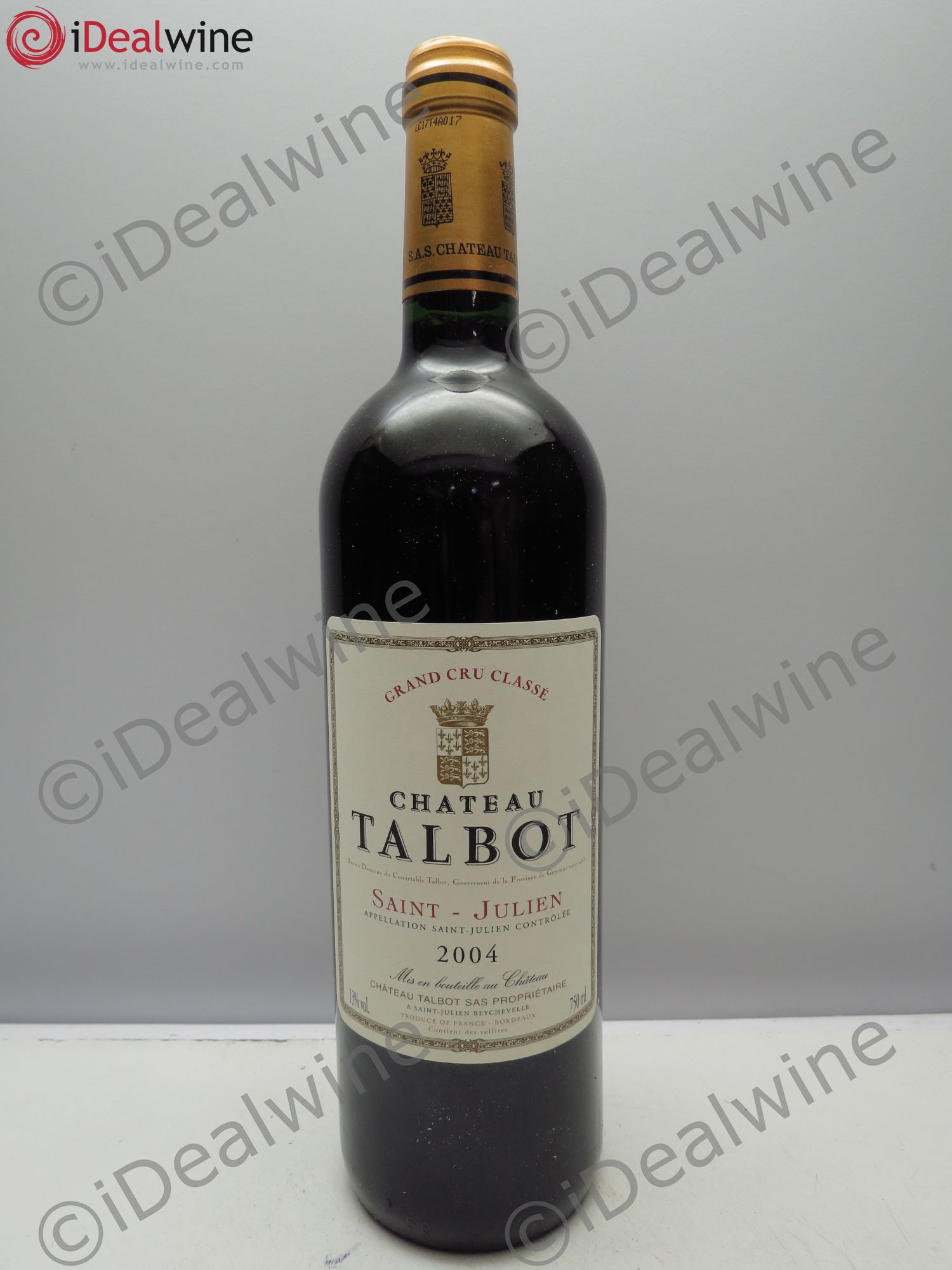 Château Talbot 4ème Grand Cru Classé 2004 - Lot de 12 bouteilles - 0