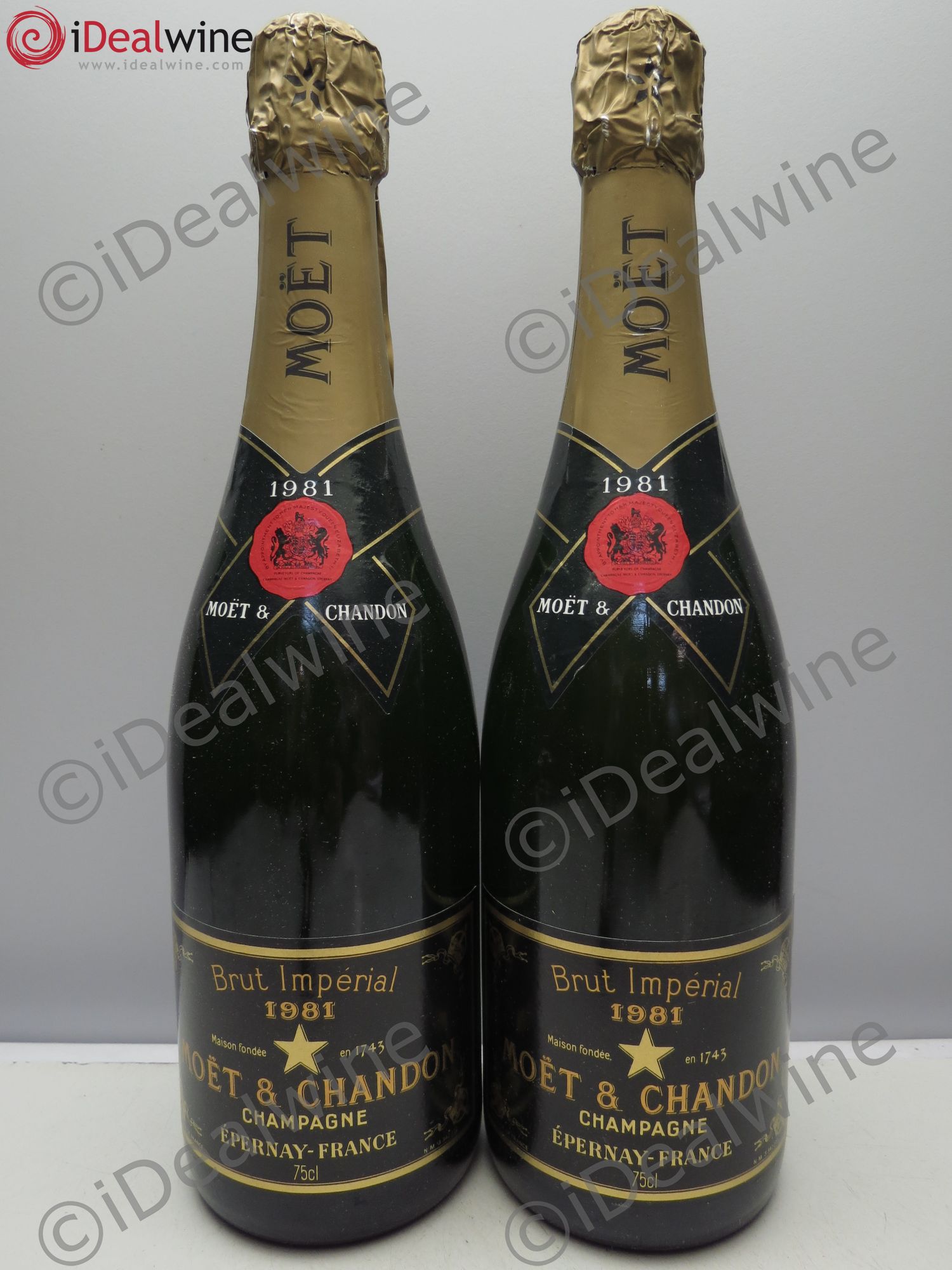 Impérial Brut Moët et Chandon 1981 - Lot de 2 bouteilles - 0