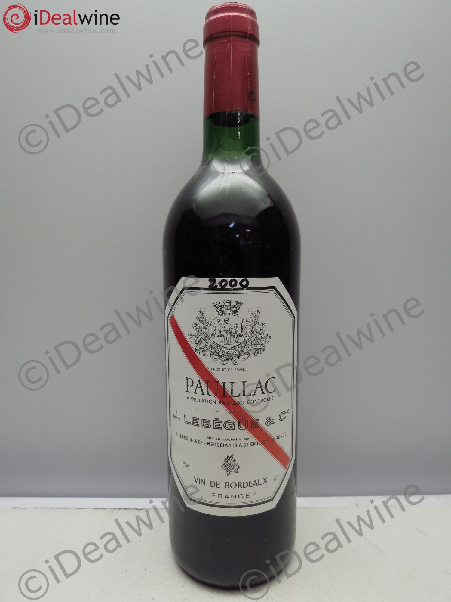 Bordeaux Pauillac, J.Lebègue 2000 - Posten von 1 Flasche - 0