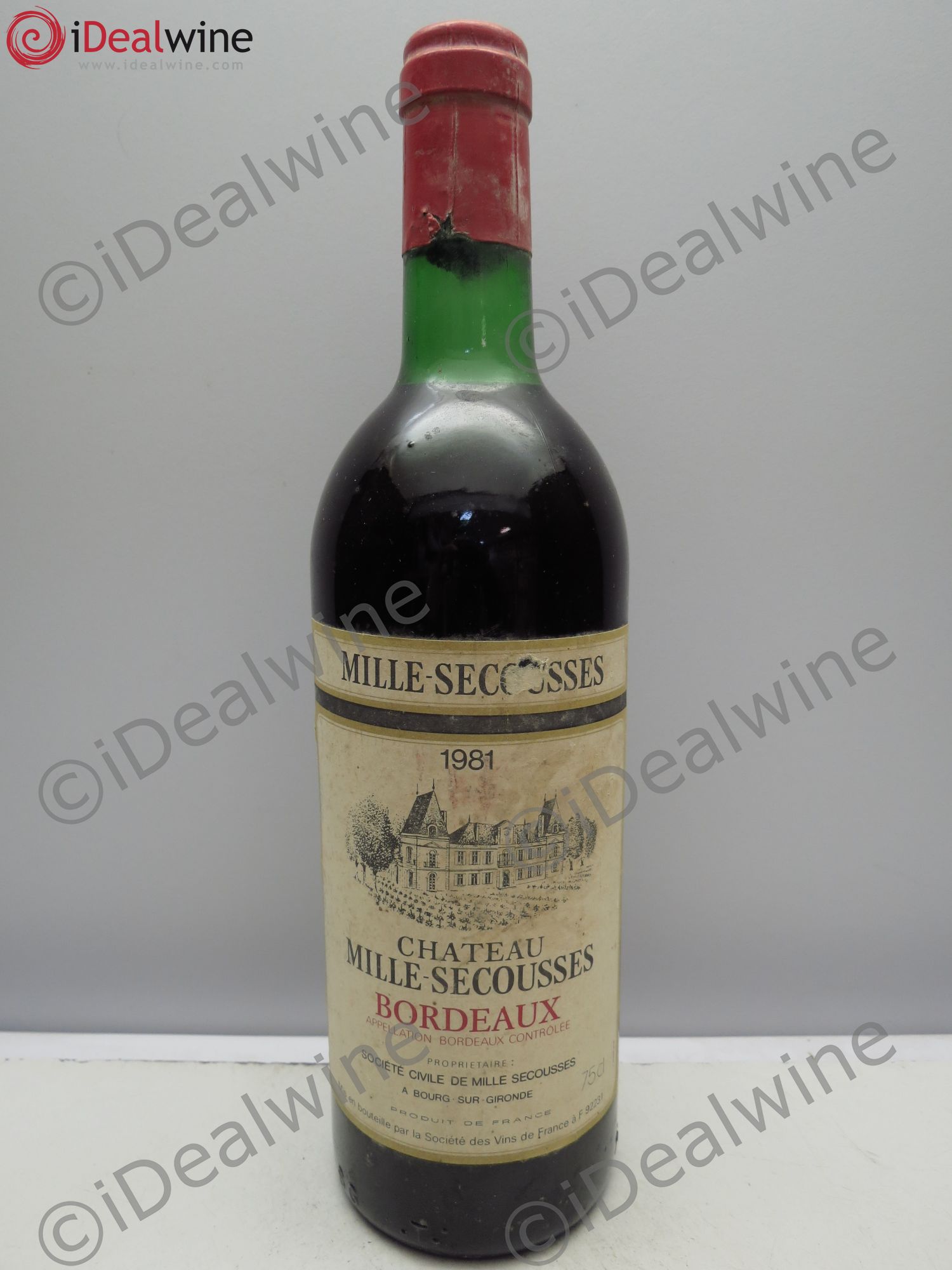 Bordeaux Château Mille Secousses Sans Prix de Réserve/ No reserve 1981 - Posten von 1 Flasche - 0