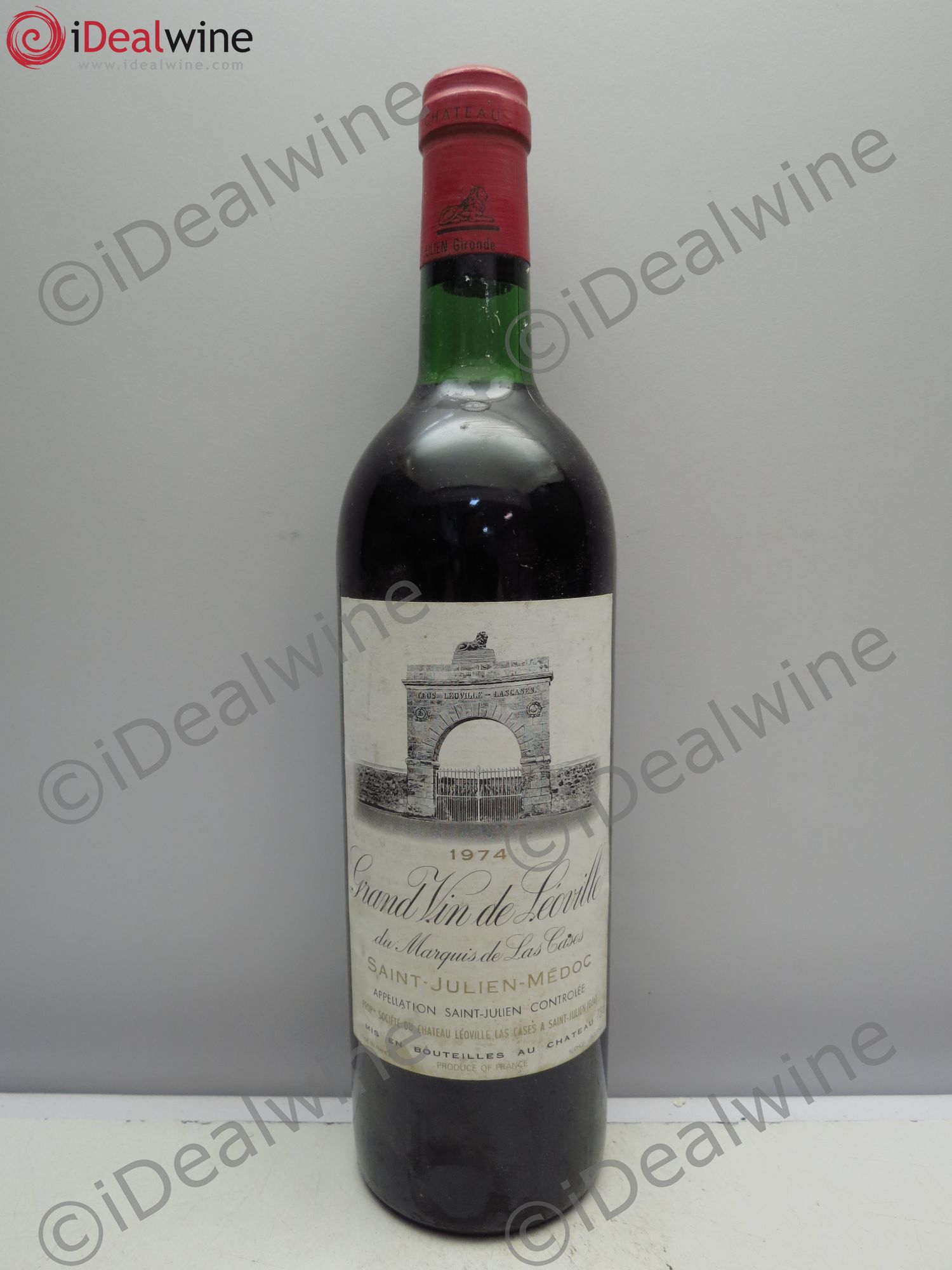 Château Léoville Las Cases 2ème Grand Cru Classé (sans prix de réserve/no reserve) 1974 - Lotto di 1 bottiglia - 0