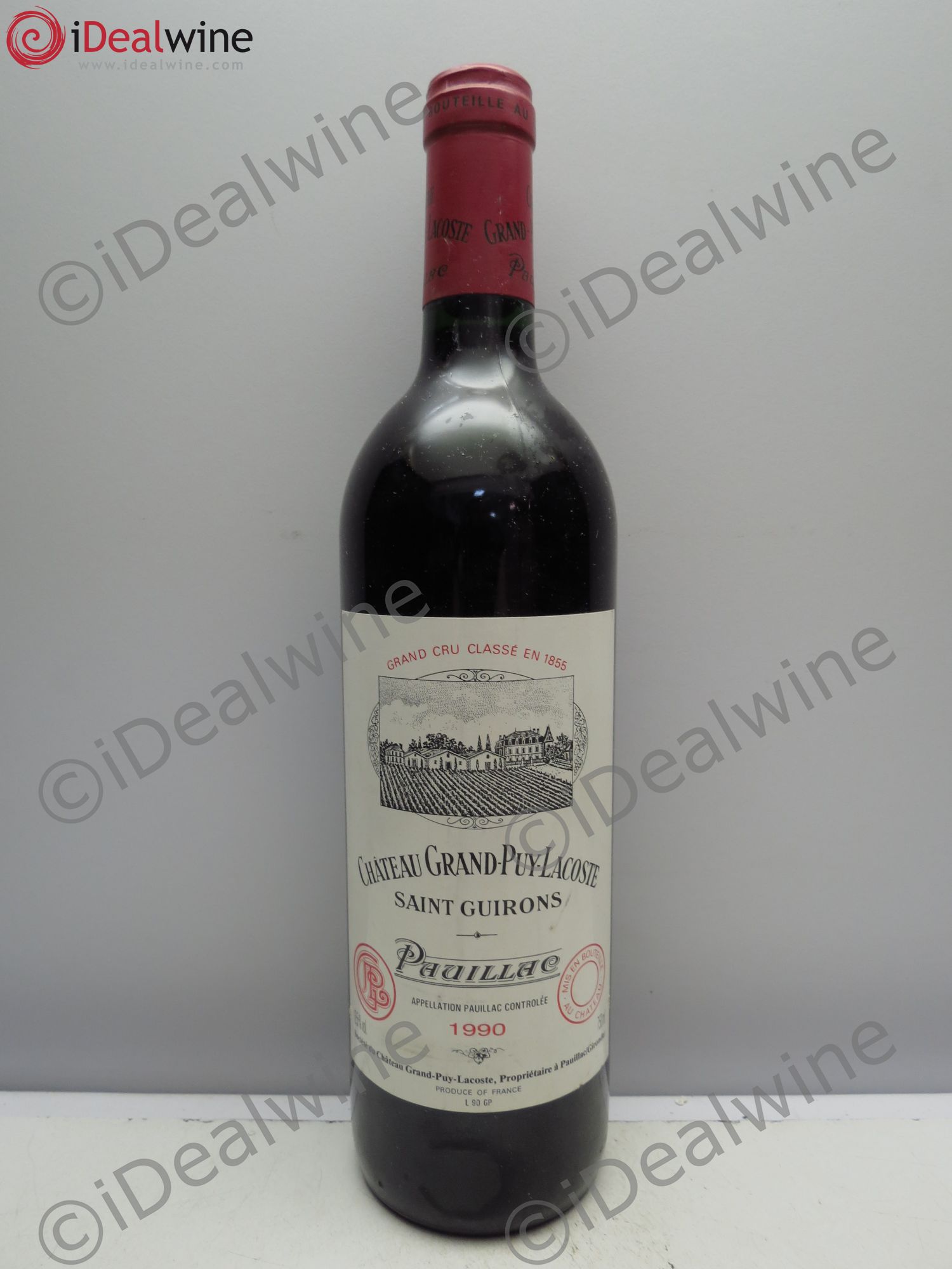 Château Grand Puy Lacoste 5ème Grand Cru Classé 1990 - Lot de 1 bouteille - 0