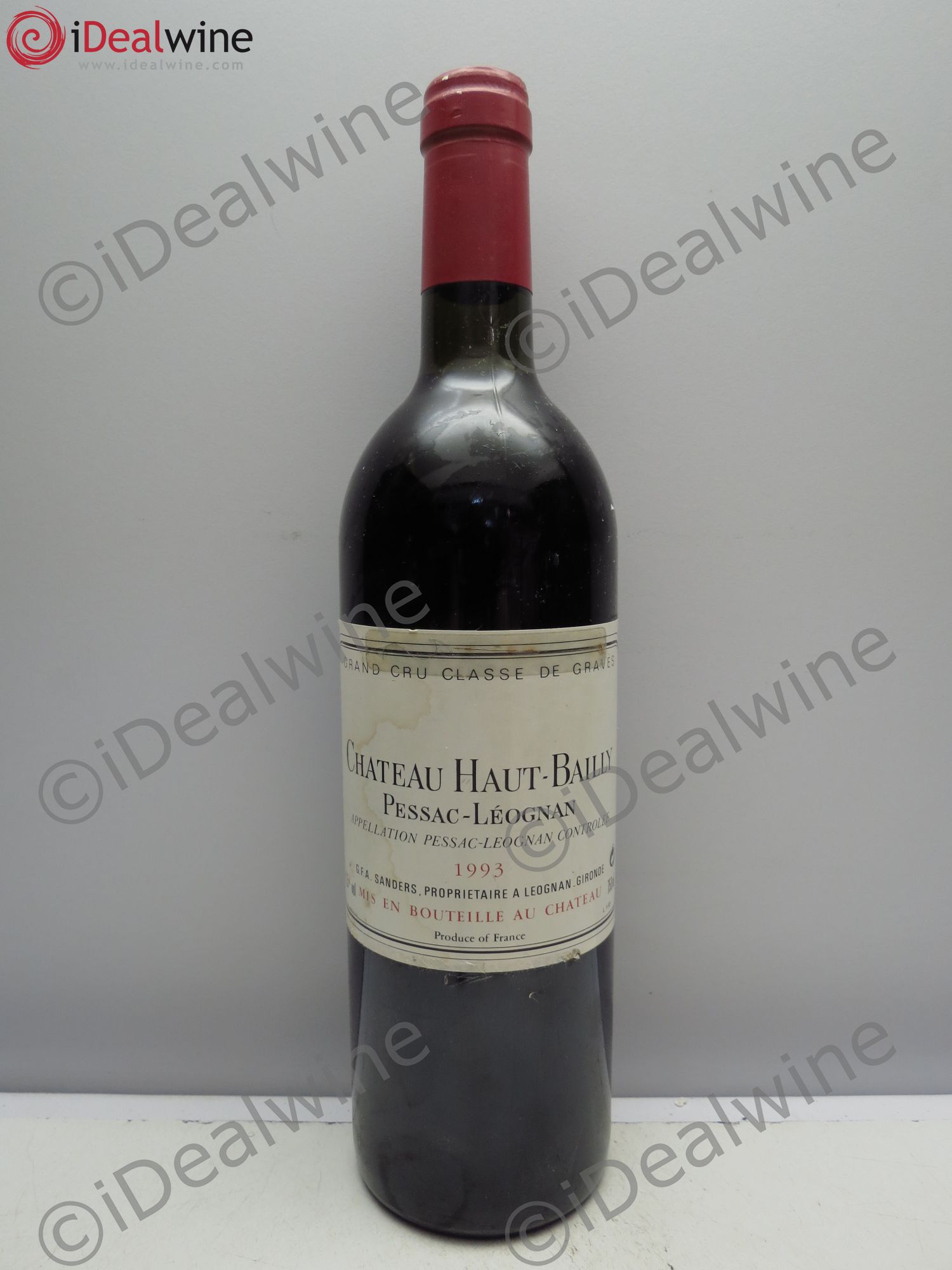 Château Haut-Bailly Cru Classé de Graves (scotch antivol) 1993 - Lot de 1 bouteille - 0