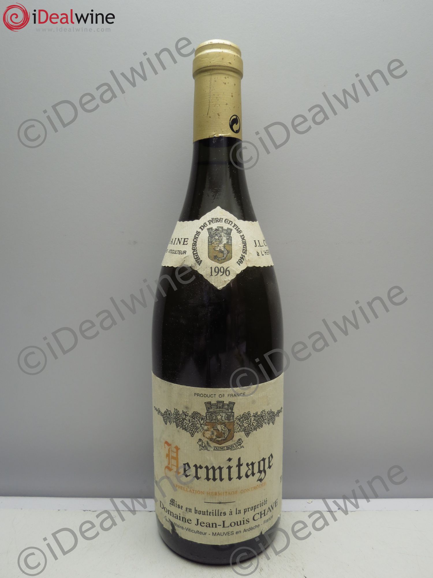 Hermitage Jean-Louis Chave (sans prix de réserve/no reserve) 1996 - Posten von 1 Flasche - 0