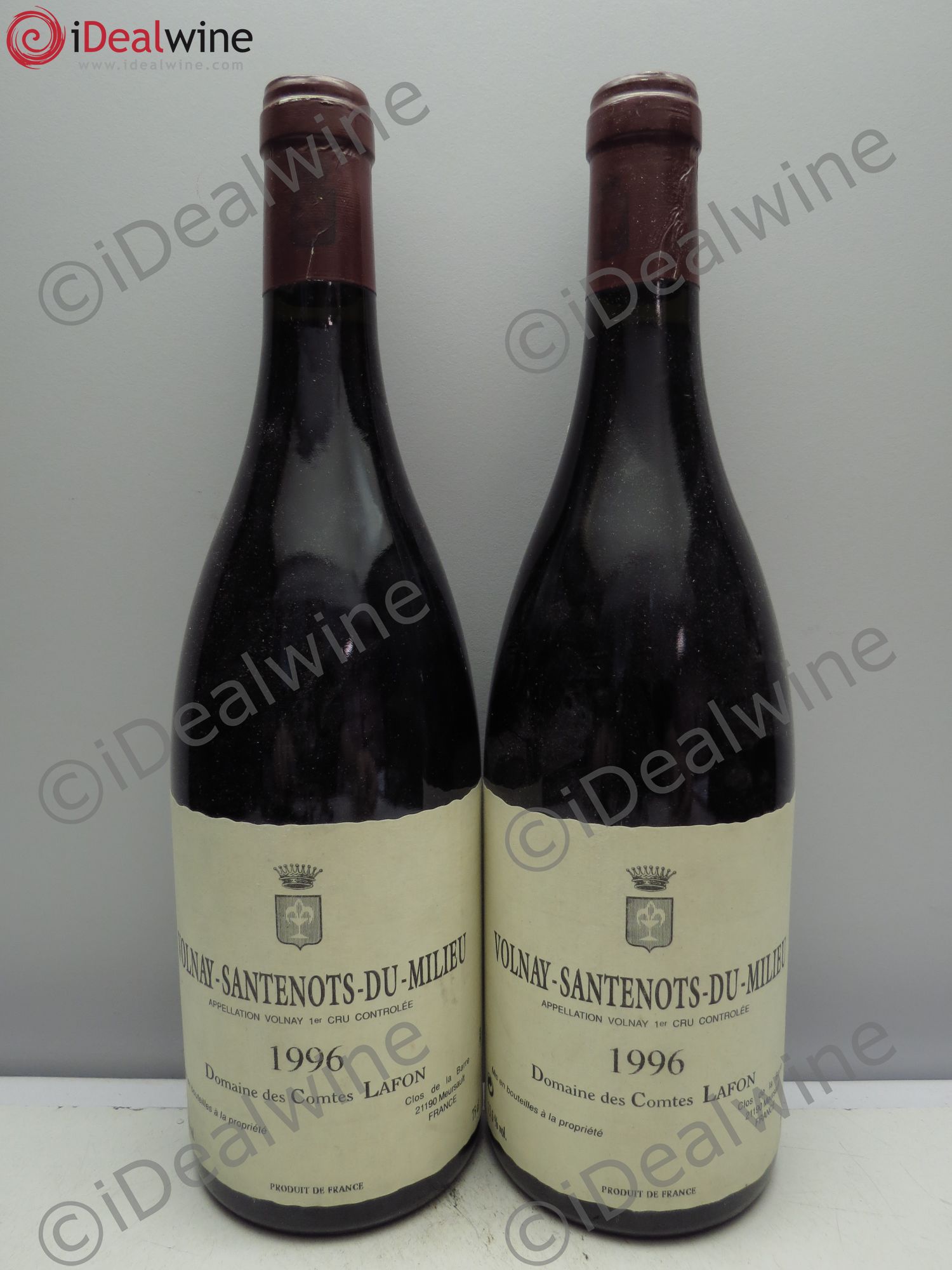 Volnay 1er Cru Santenots du Milieu Comtes Lafon (Domaine des) 1996 - Lot de 2 bouteilles - 0