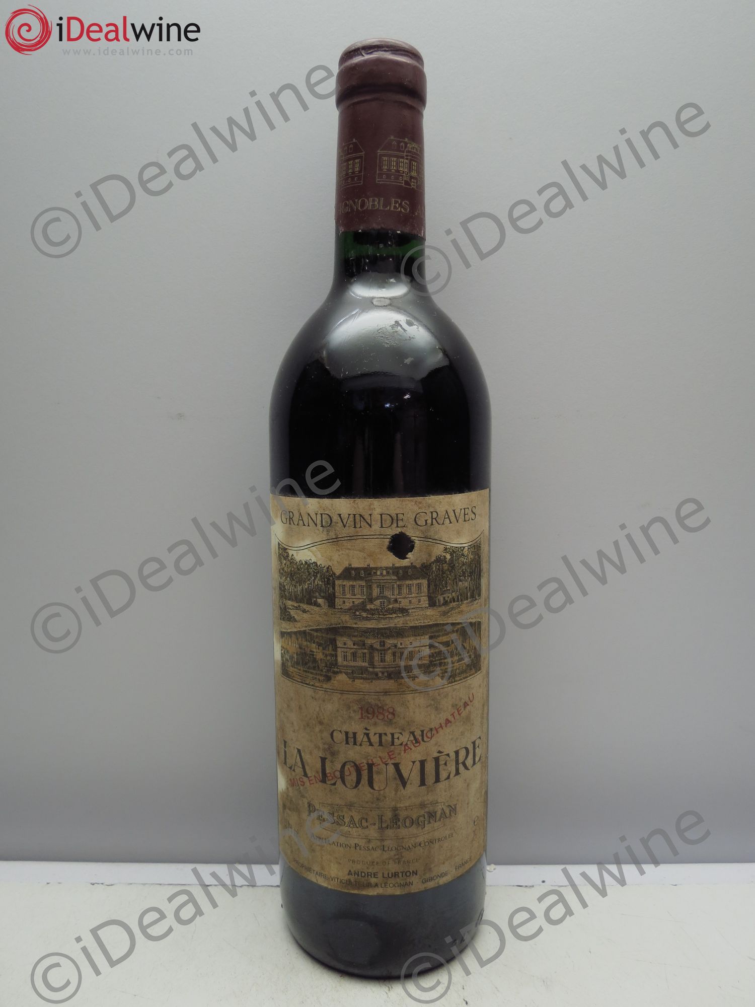 Château la Louvière (sans prix de reserve/no reserve) 1988 - Posten von 1 Flasche - 0