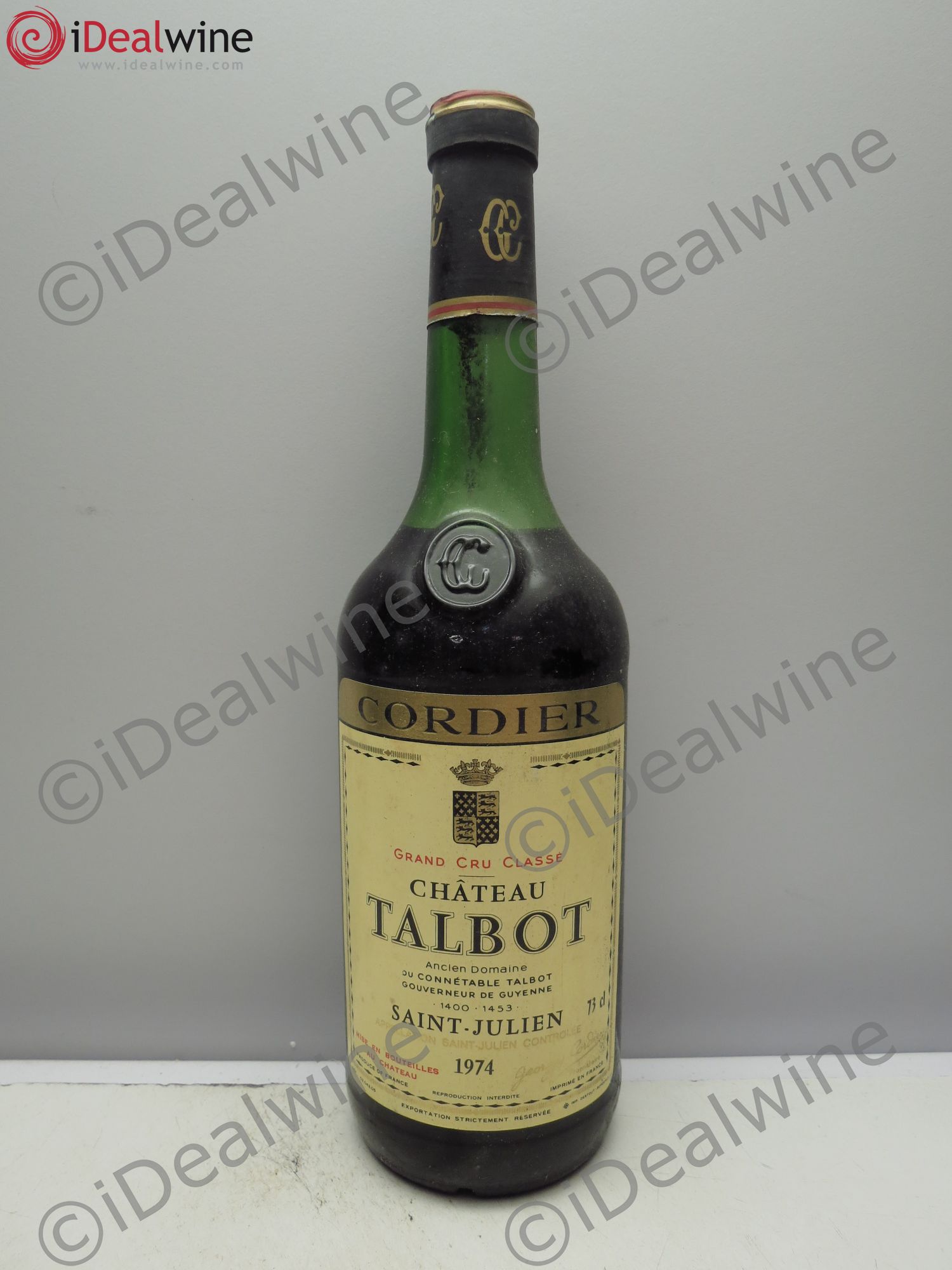 Château Talbot 4ème Grand Cru Classé (sans prix de reserve/no reserve) 1974 - Posten von 1 Flasche - 0