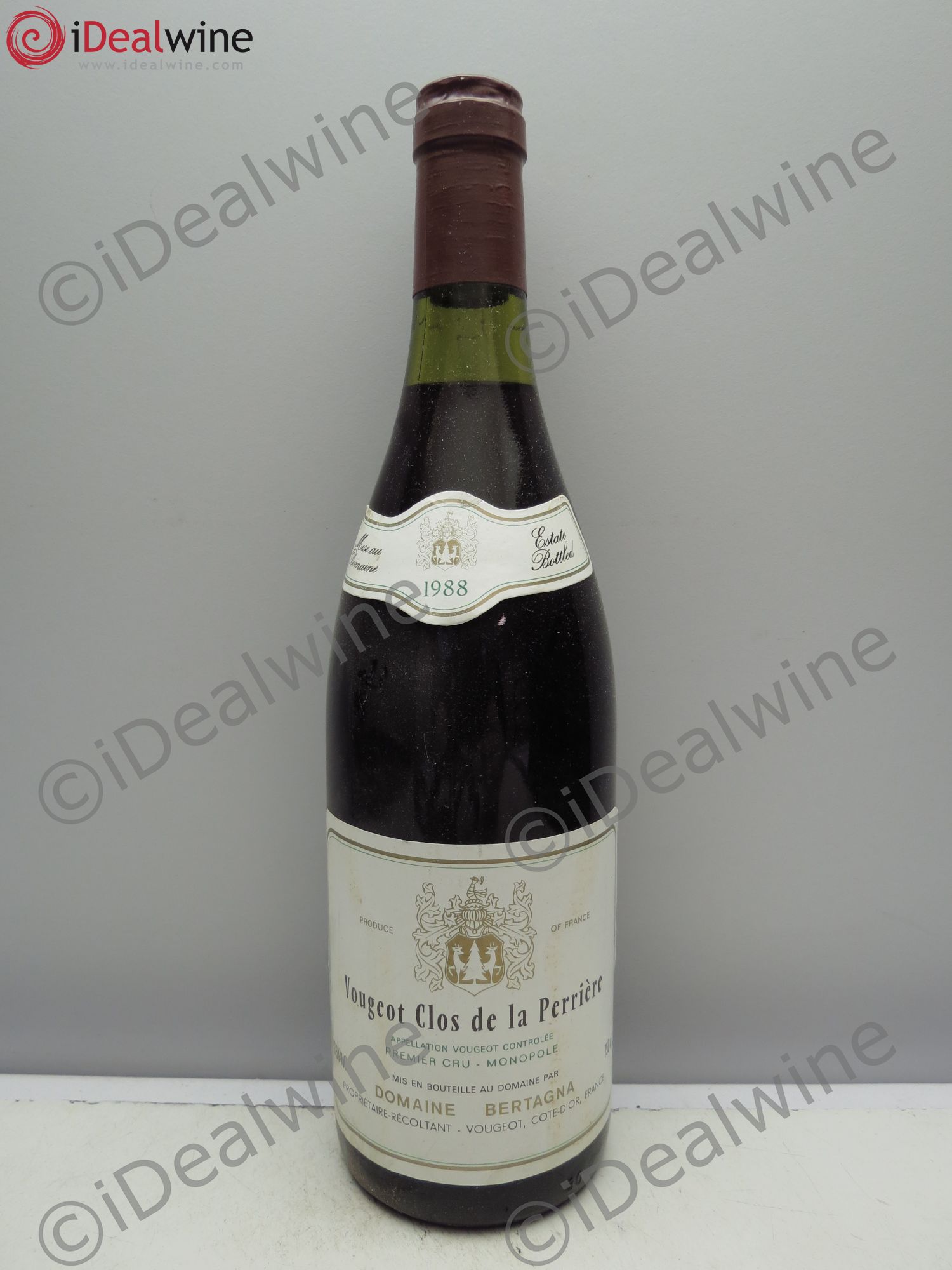 Vougeot 1er Cru Clos de la Perrière - Bertagna(sans prix de réserve / no reserve) 1988 - Posten von 1 Flasche - 0