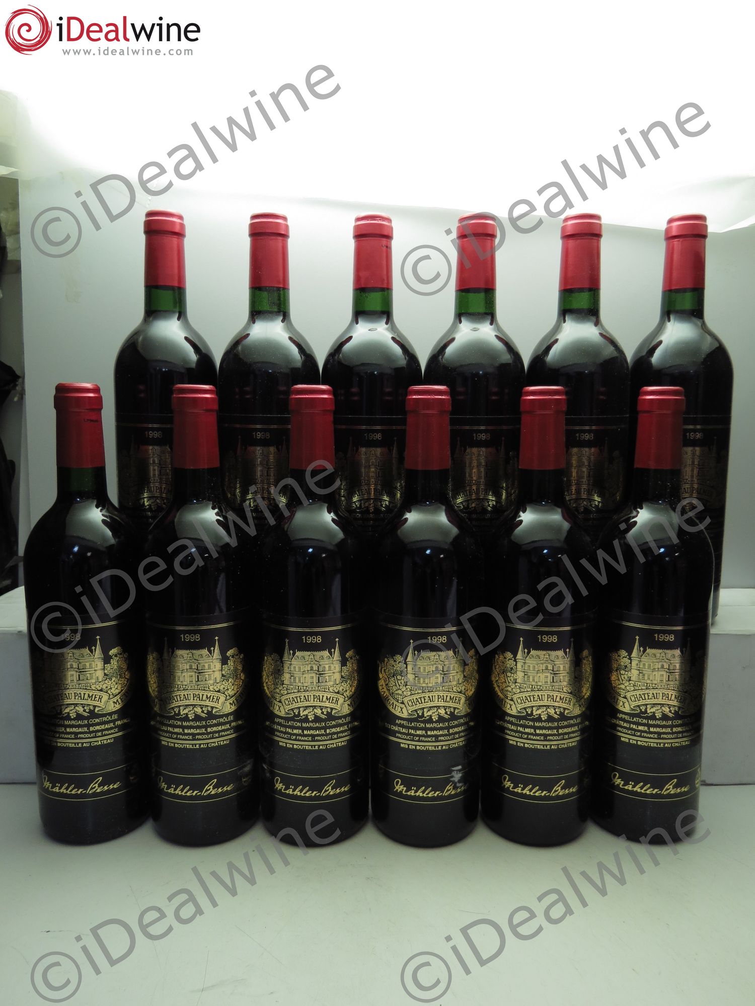 Château Palmer 3ème Grand Cru Classé 1998 - Lot de 12 bouteilles - 0