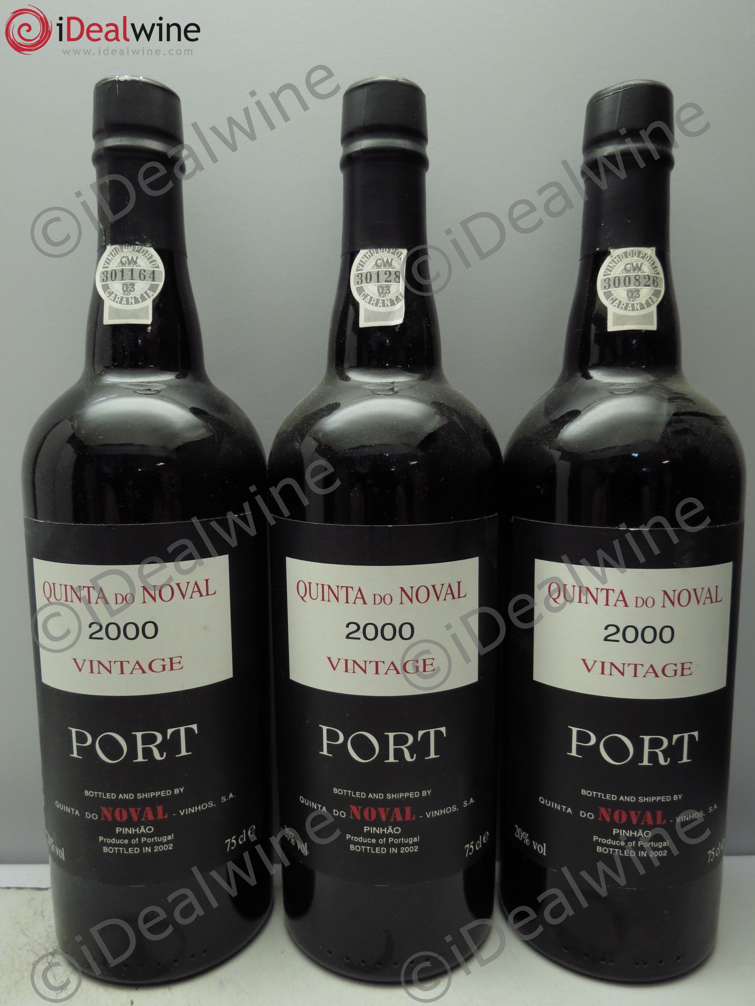 Porto Quinta Do Noval Vintage 2000 - Lot de 3 bouteilles - 0