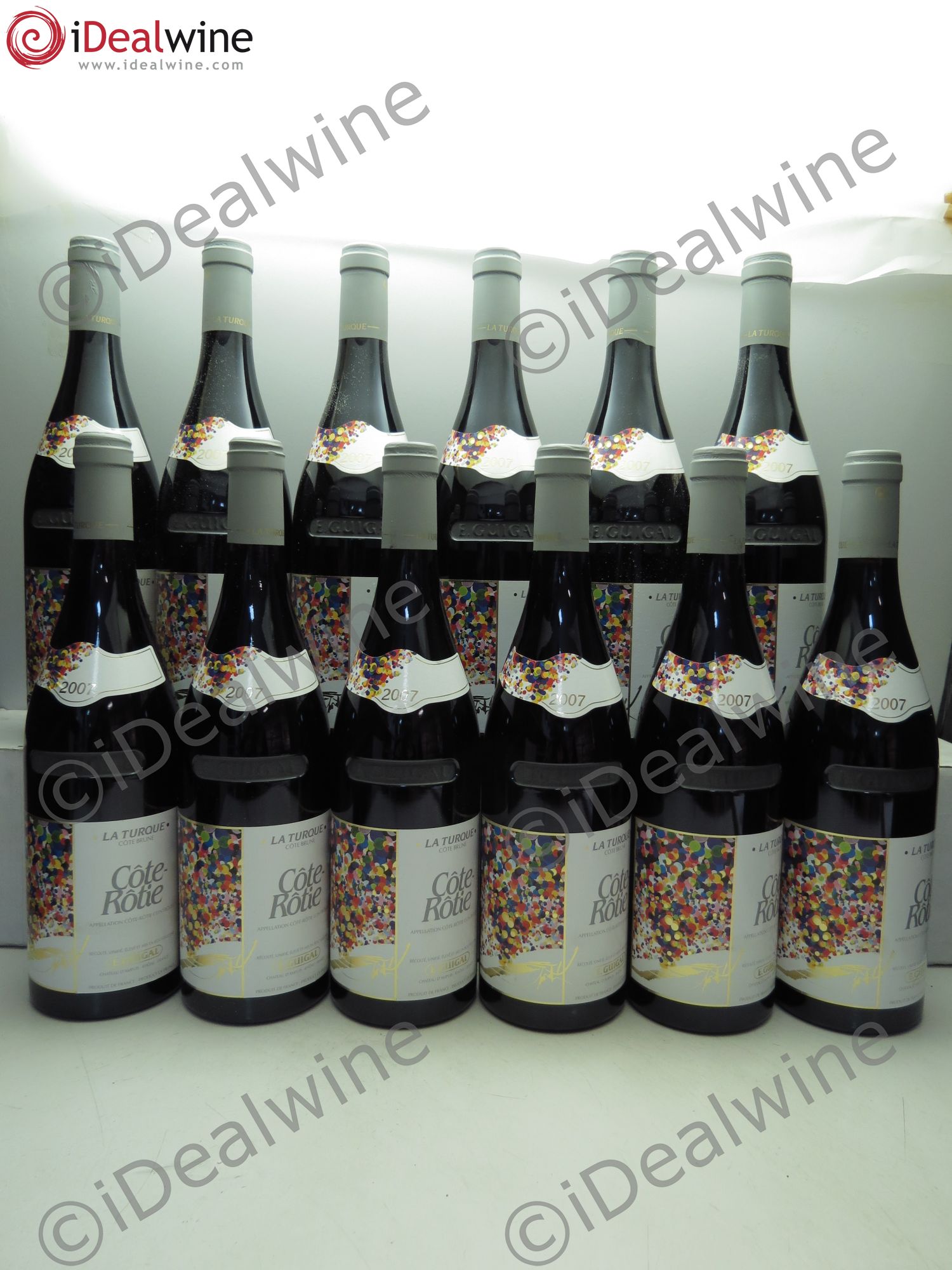 Côte-Rôtie La Turque Guigal 2007 - Lot de 12 bouteilles - 0