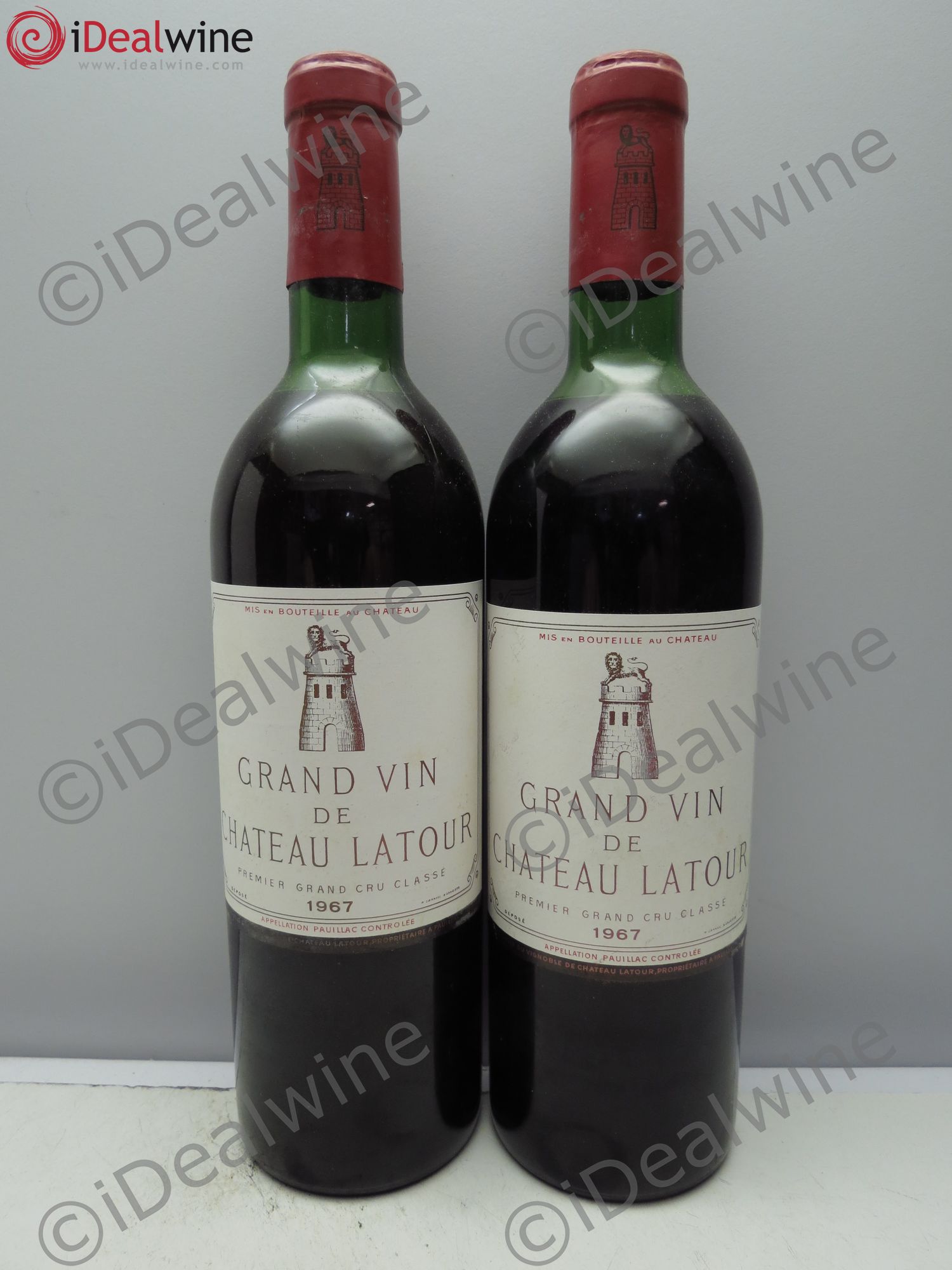 Château Latour 1er Grand Cru Classé 1967 - Lot de 2 bouteilles - 0