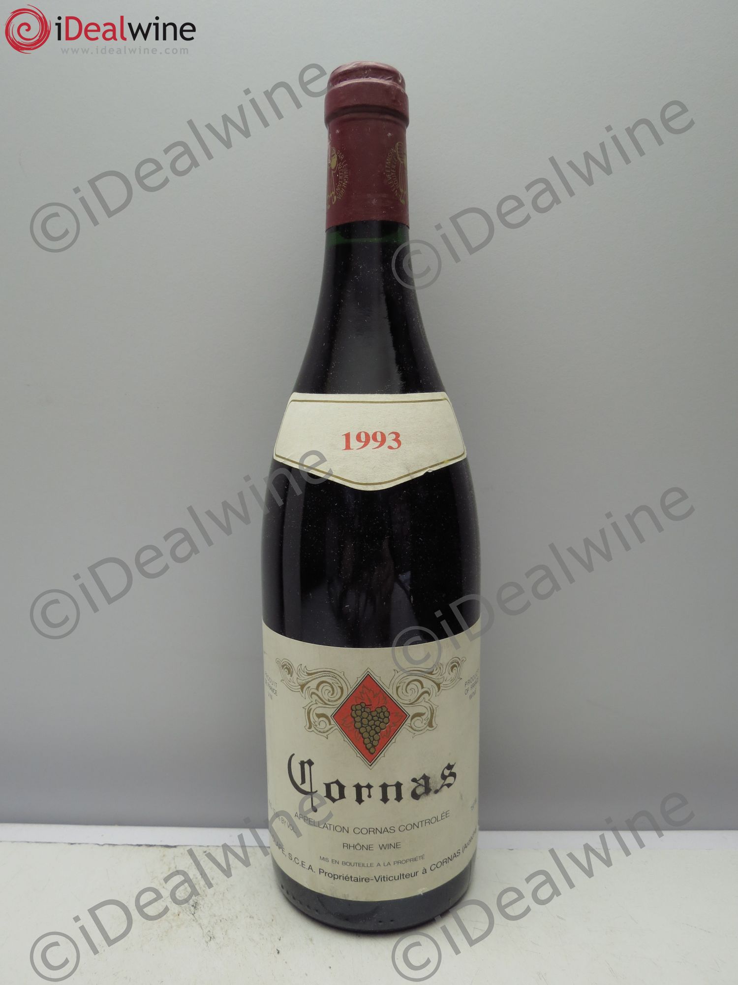 Cornas Auguste Clape (sans prix de réserve/no reserve) 1993 - Posten von 1 Flasche - 0