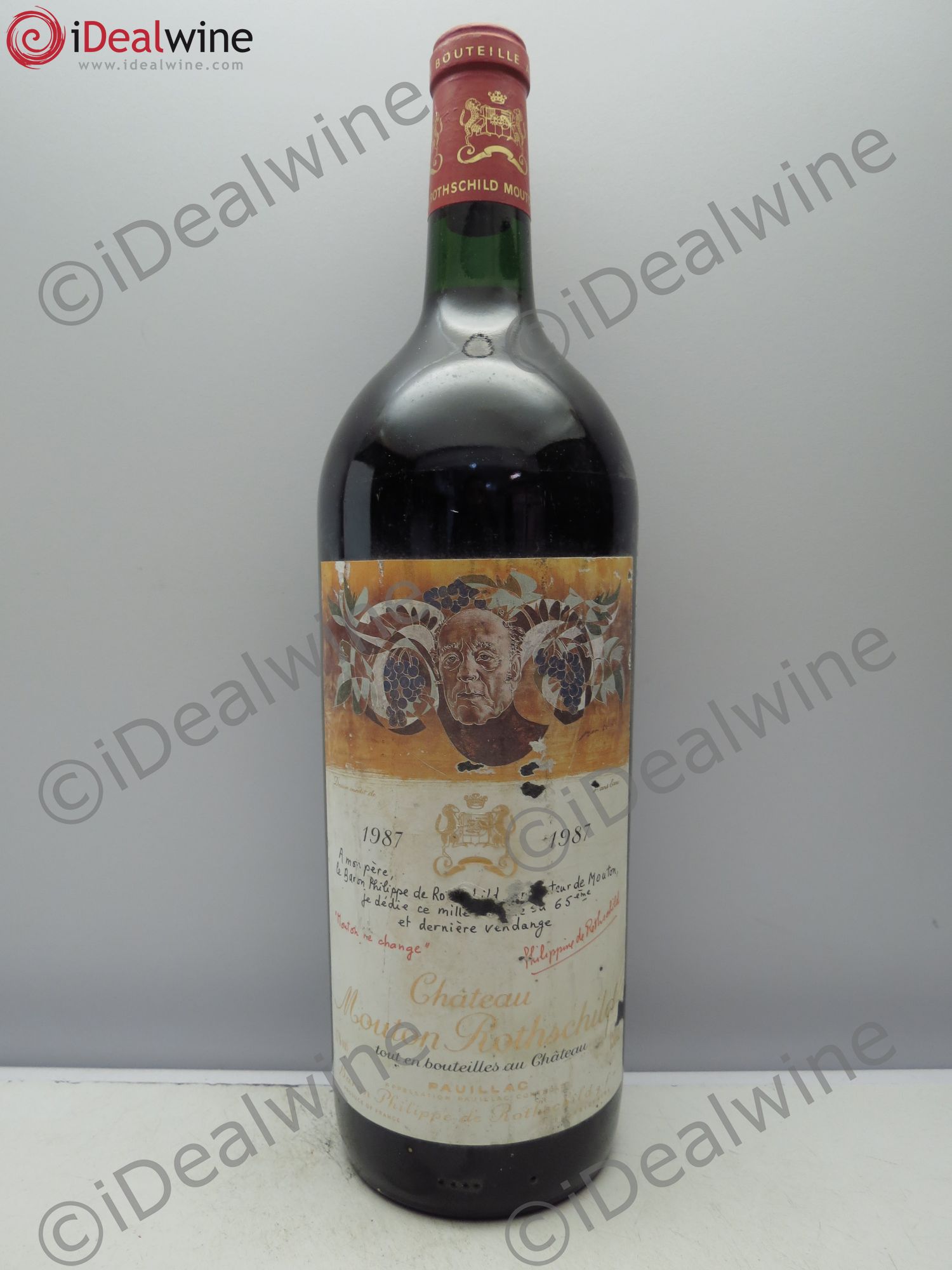 Château Mouton Rothschild 1er Grand Cru Classé 1987 - Lot de 1 magnum - 0