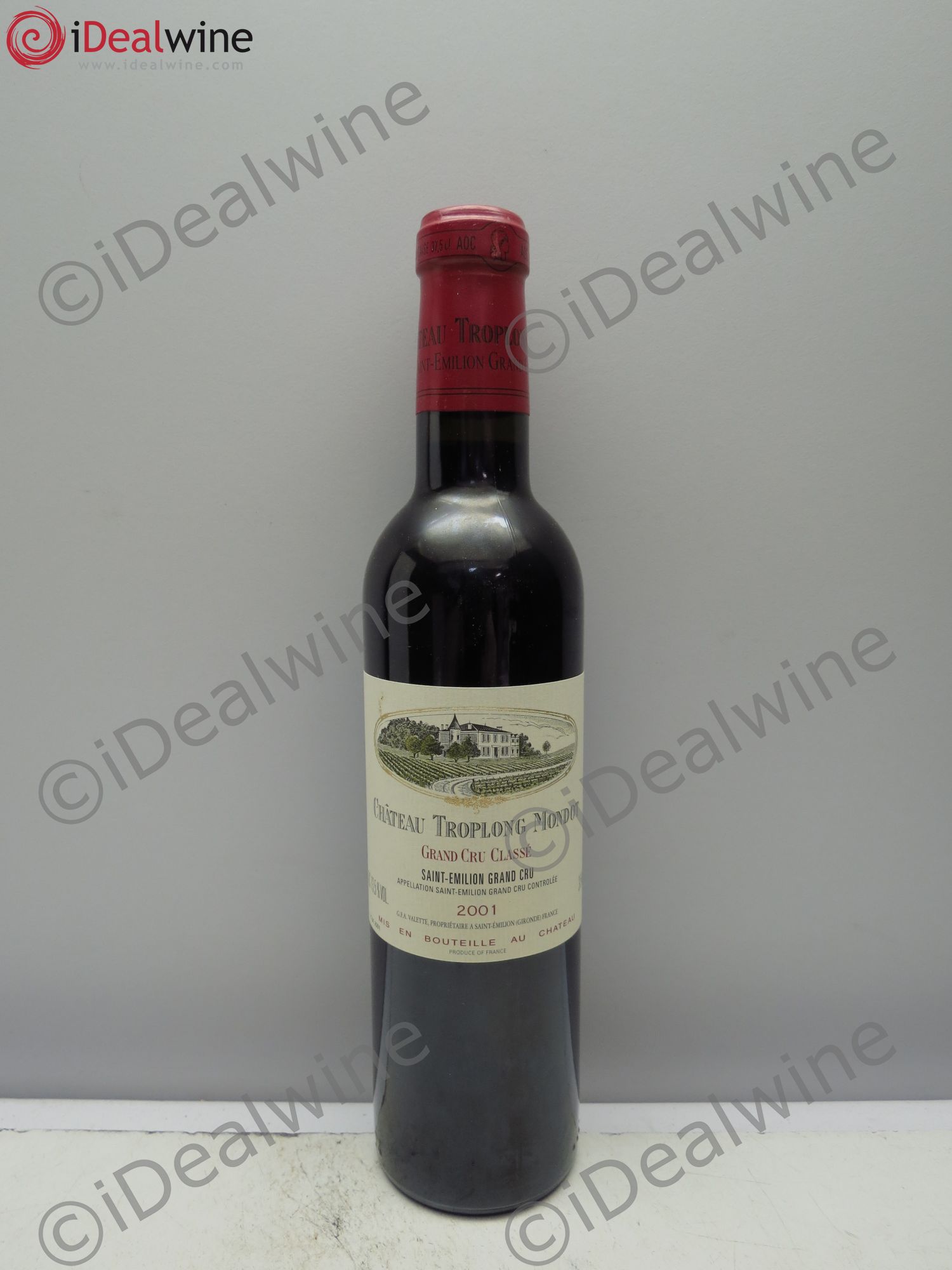 Château Troplong Mondot 1er Grand Cru Classé B 2001 - Lot de 12 demi bouteilles - 0