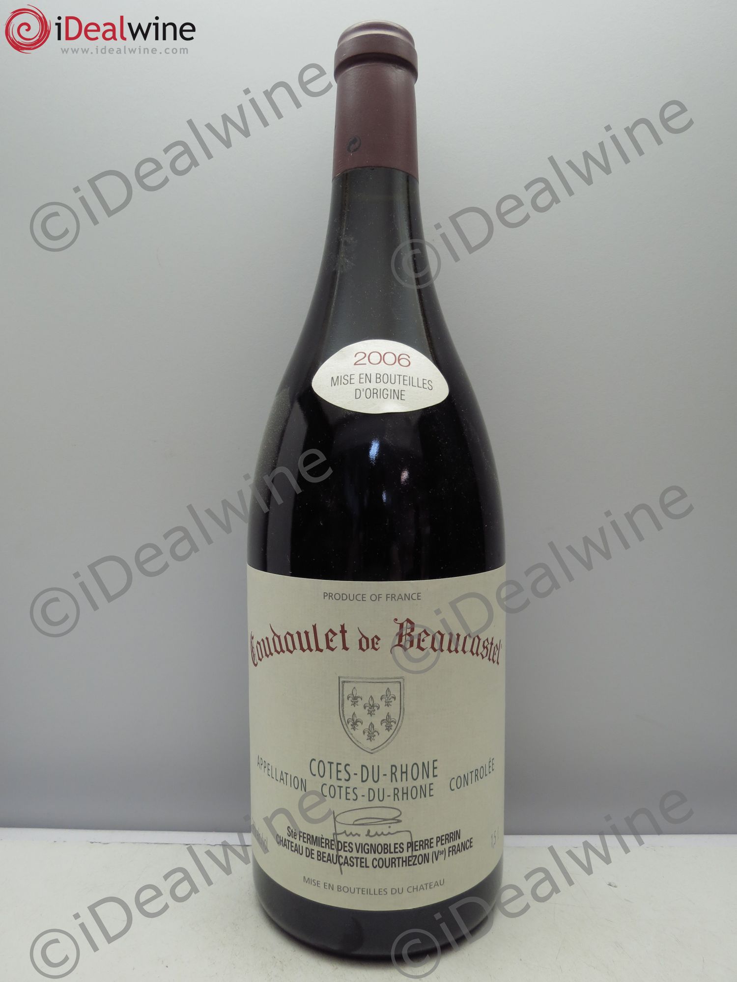 Côtes-du-Rhône Coudoulet de Beaucastel Famille Perrin (sans prix de réserve/no reserve) 2006 - Posten von 1 Magnum - 0
