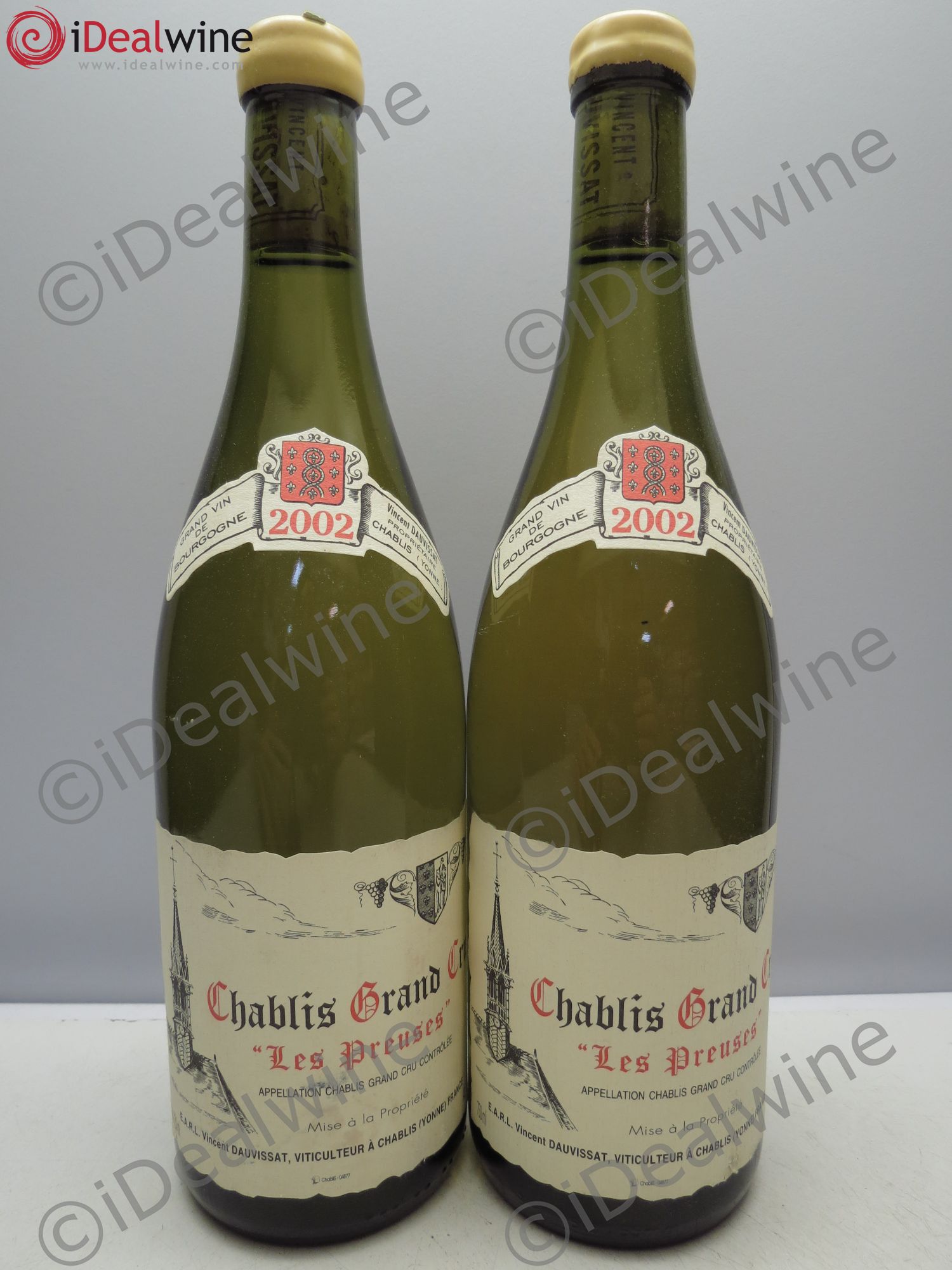 Chablis Grand Cru Les Preuses Vincent Dauvissat (Domaine) 2002 - Lot de 2 bouteilles - 0
