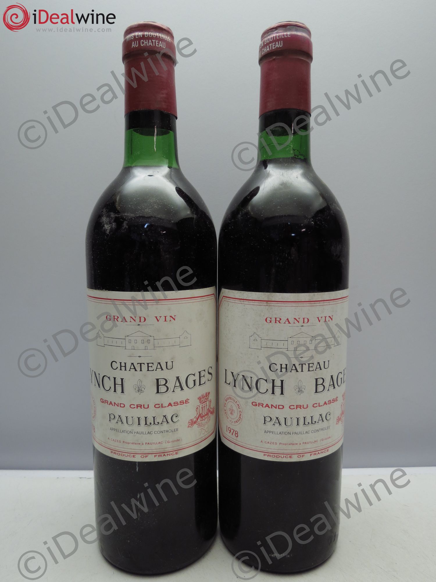 Château Lynch Bages 5ème Grand Cru Classé 1978 - Lot de 2 bouteilles - 0