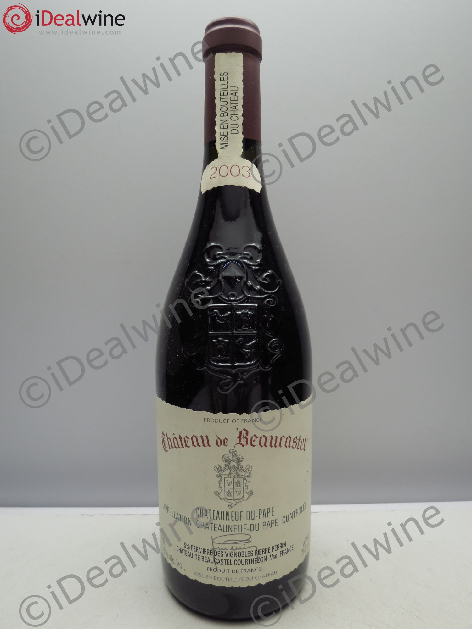 Châteauneuf-du-Pape Château de Beaucastel Famille Perrin (sans prix de reserve/no reserve) 2003 - Posten von 1 Flasche - 0