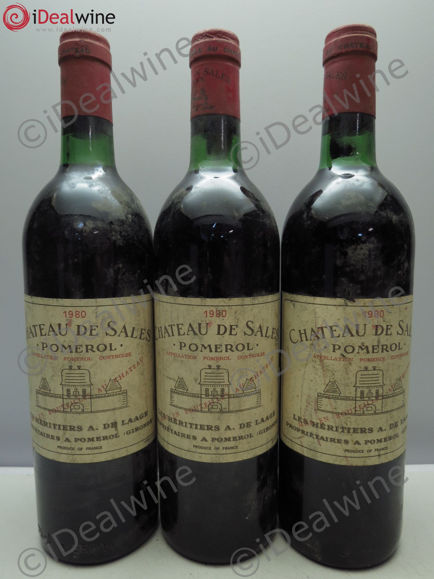 Château de Sales (sans prix de reserve/no reserve) 1980 - Posten von 3 Flaschen - 0