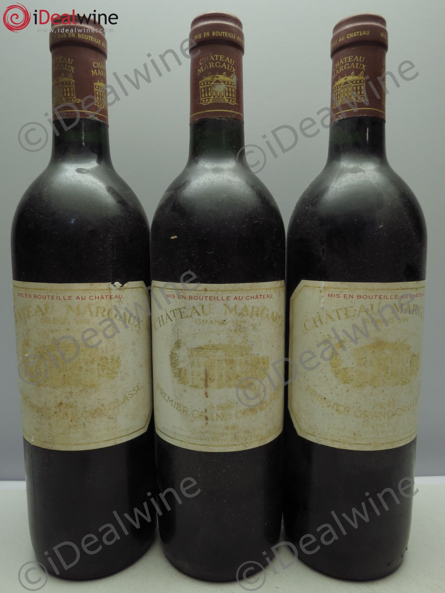 Château Margaux 1er Grand Cru Classé 1986 - Lot de 3 bouteilles - 0