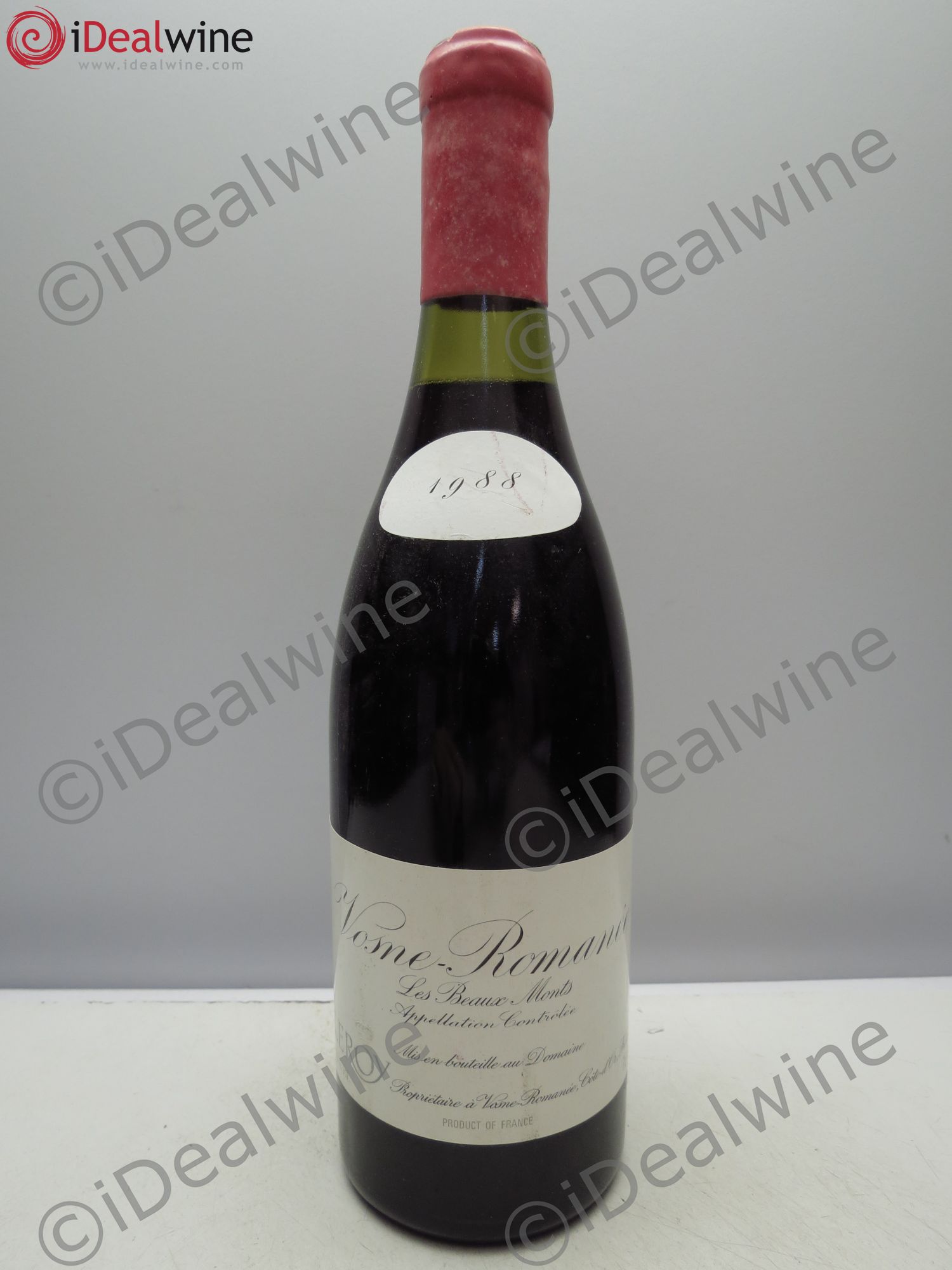 Vosne-Romanée 1er Cru Les Beaux-Monts Leroy (Domaine) cire cassée, bouchon apparent 1988 - Lot de 1 bouteille - 0