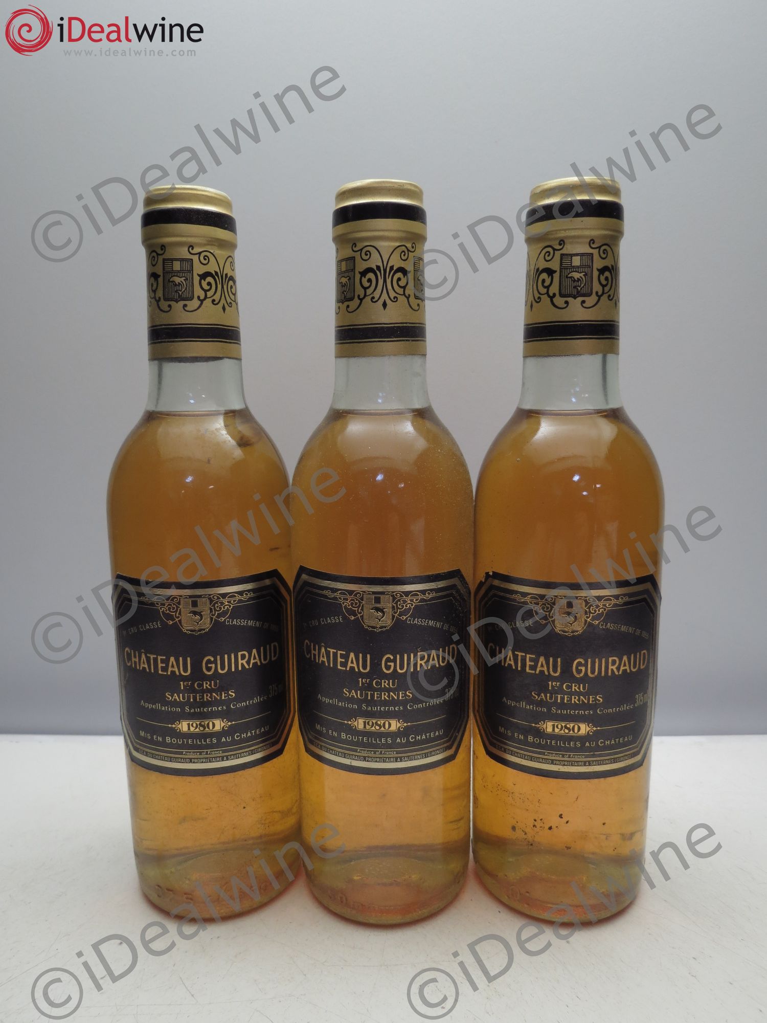 Château Guiraud 1er Grand Cru Classé (sans prix de reserve/no reserve) 1980 - Posten von 3 Demi-Flaschen - 0