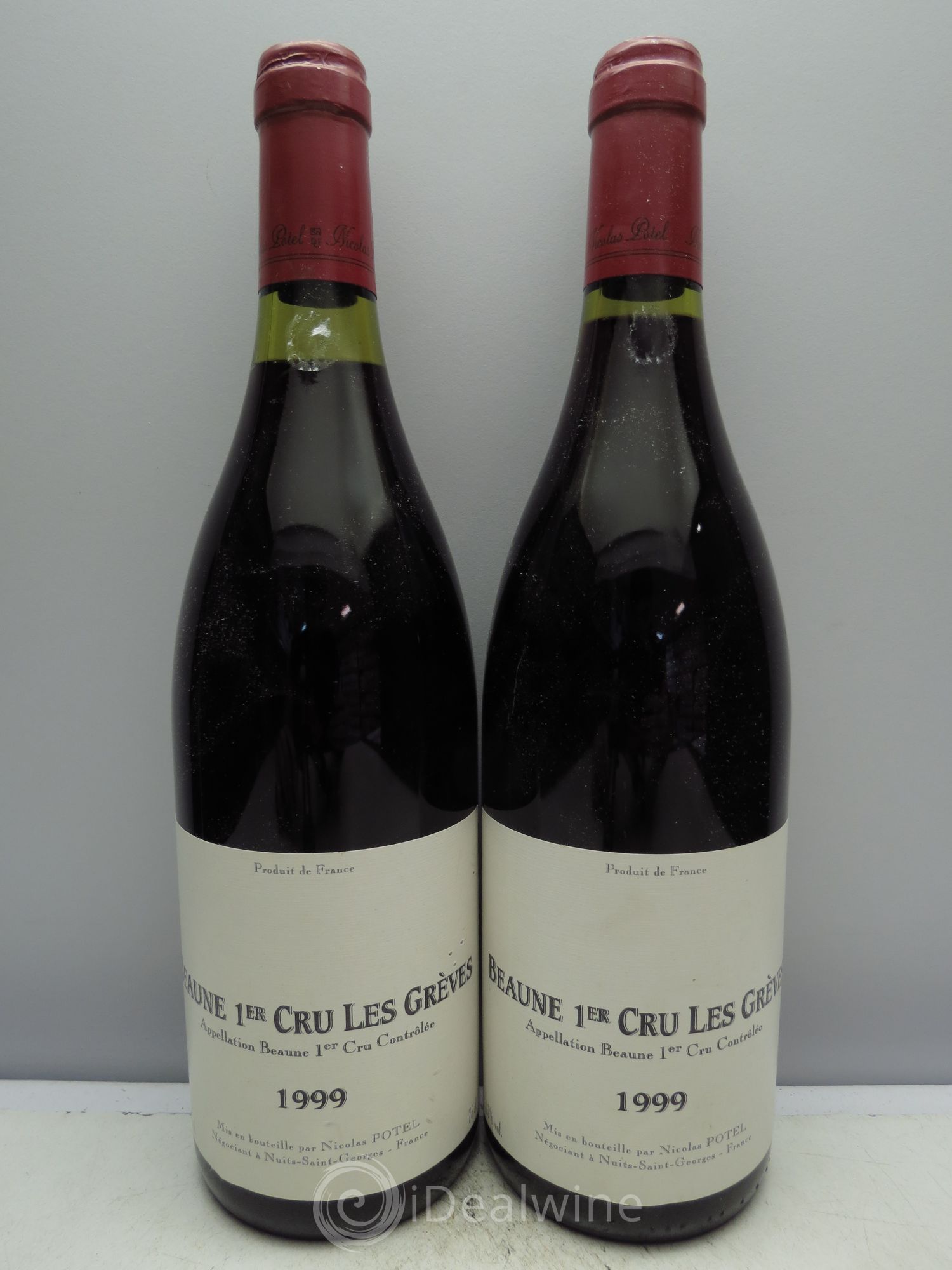 Beaune 1er Cru Nicolas Potel(sans prix de réserve/no reserve) 1999 - Posten von 2 Flaschen - 0