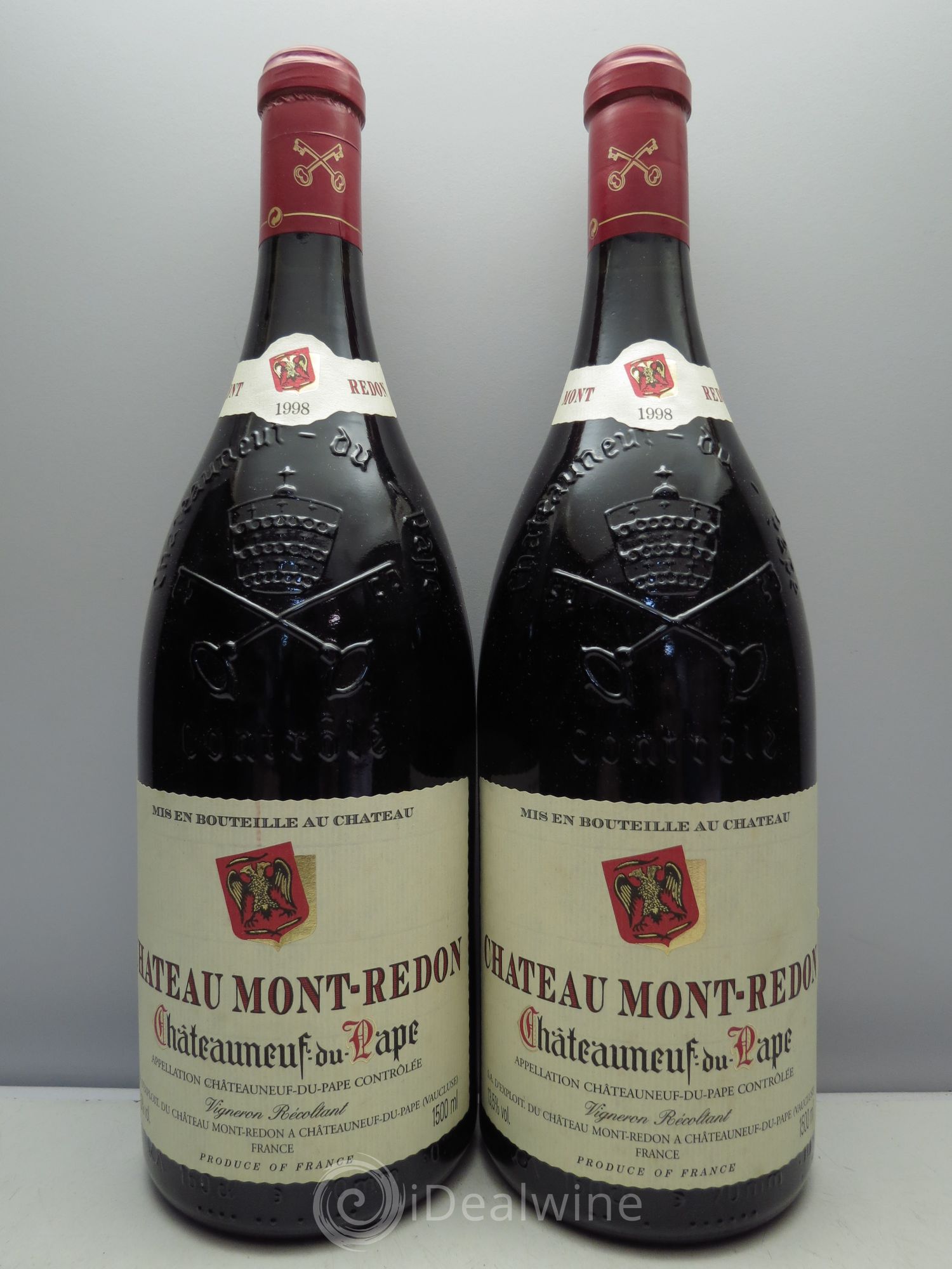 Châteauneuf-du-Pape Château Mont-Redon Famille Abeille-Fabre 1998 - Lot de 2 magnums - 0