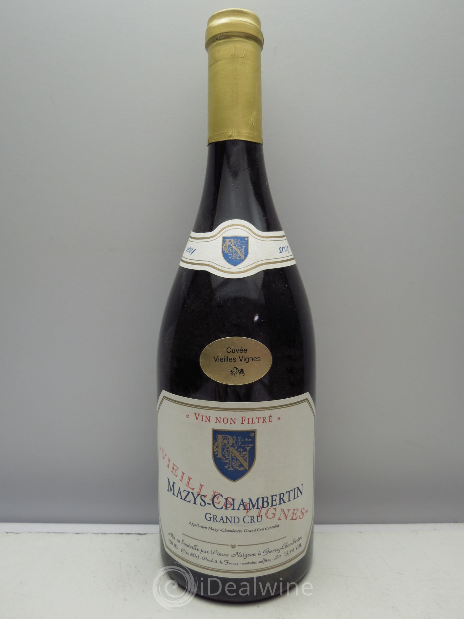 Mazis-Chambertin Grand Cru Cuvée Vieilles Vignes Pierre Naigeon (sans prix de reserve/no reserve) 2004 - Posten von 1 Flasche - 0