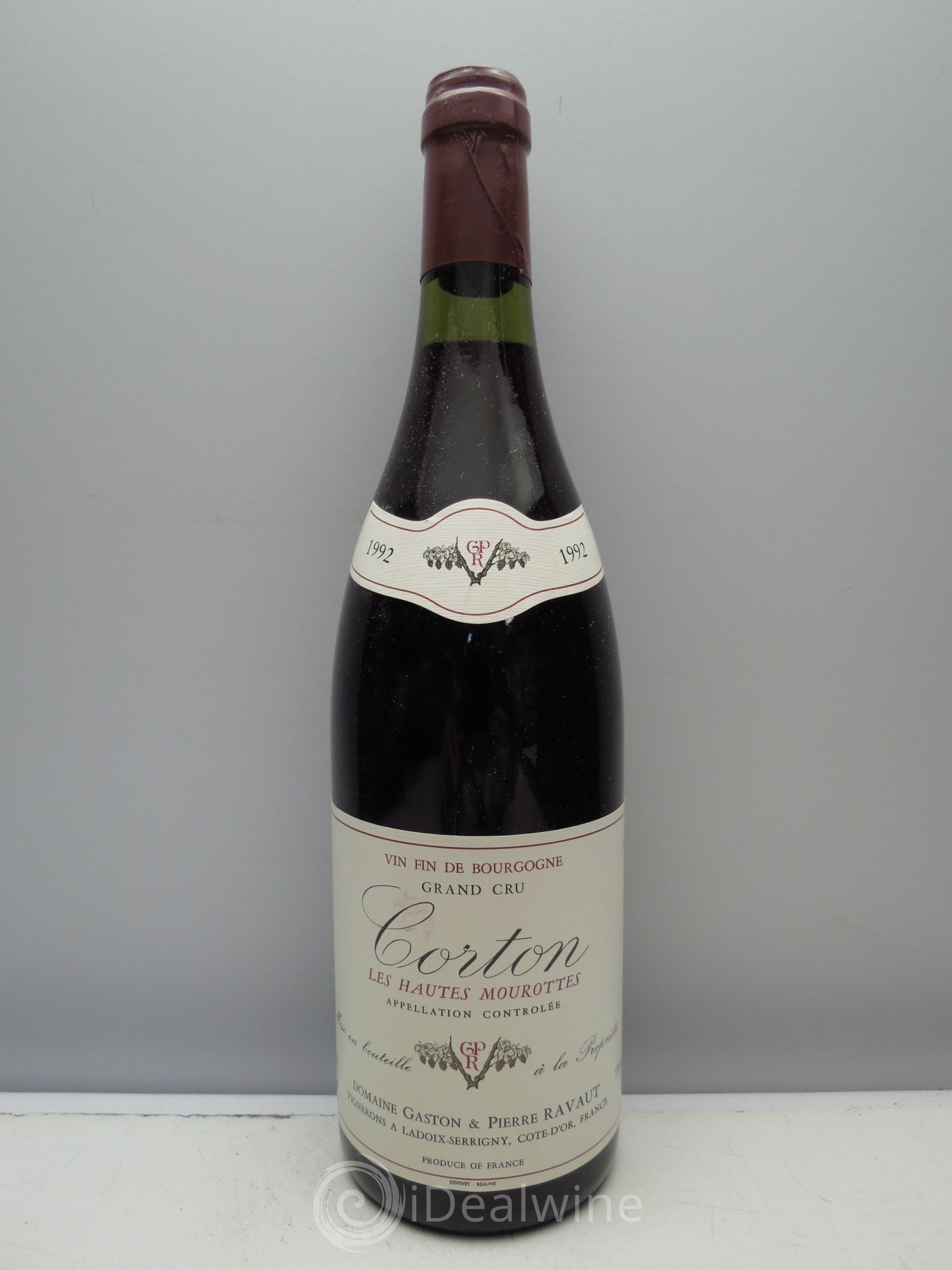 Corton Grand Cru les Hautes Mourottes Domaine Ravaut (sans prix de reserve/no reserve) 1992 - Posten von 1 Flasche - 0