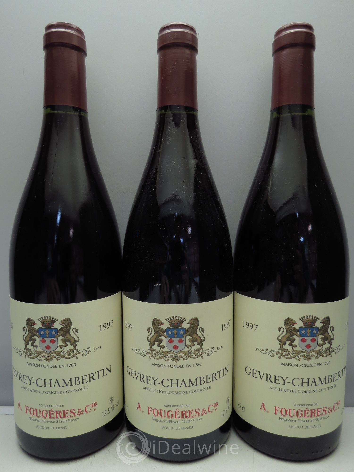 Gevrey-Chambertin Domaine Fougères (sans prix de reserve/no reserve) 1997 - Posten von 3 Flaschen - 0