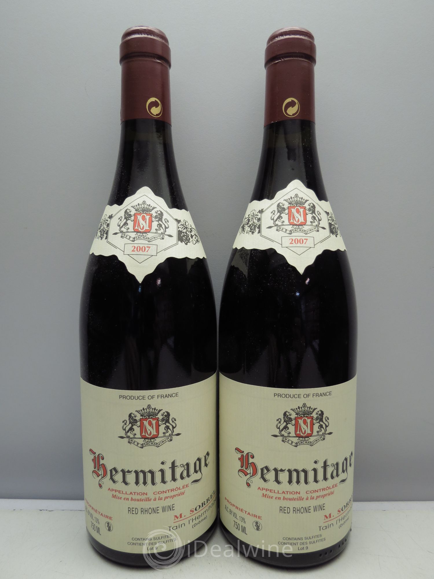 Hermitage Marc Sorrel (sans prix de réserve / no reserve) 2007 - Posten von 2 Flaschen - 0