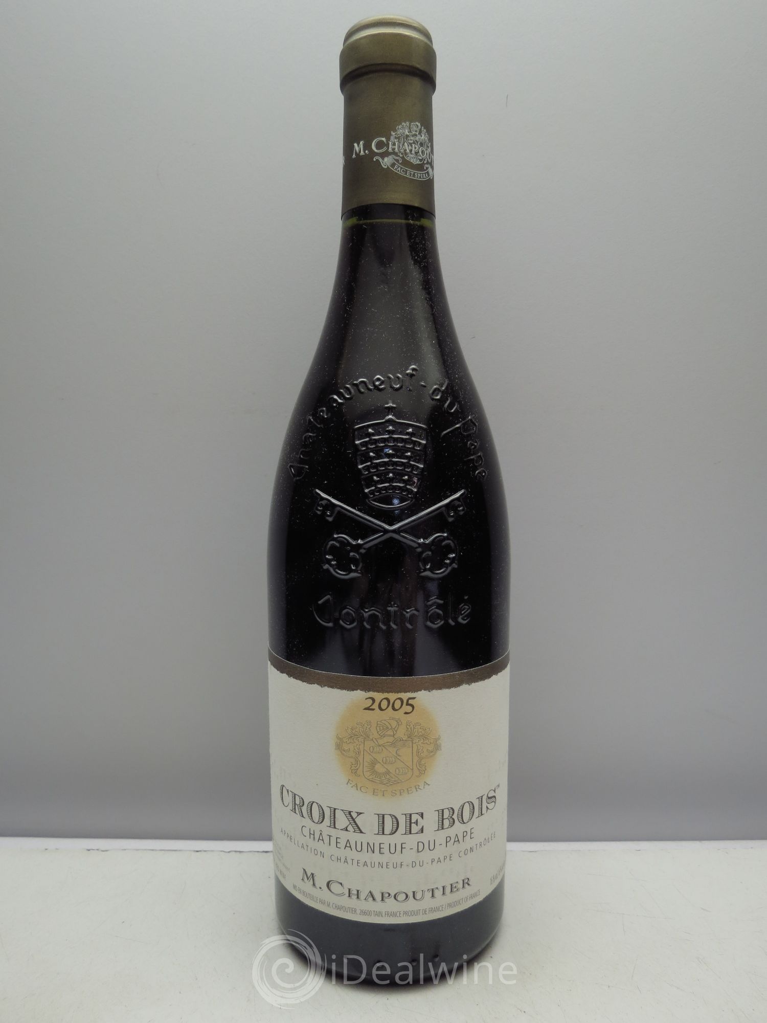 Châteauneuf-du-Pape Croix de Bois Chapoutier (sans prix de réserve / no reserve) 2005 - Posten von 1 Flasche - 0