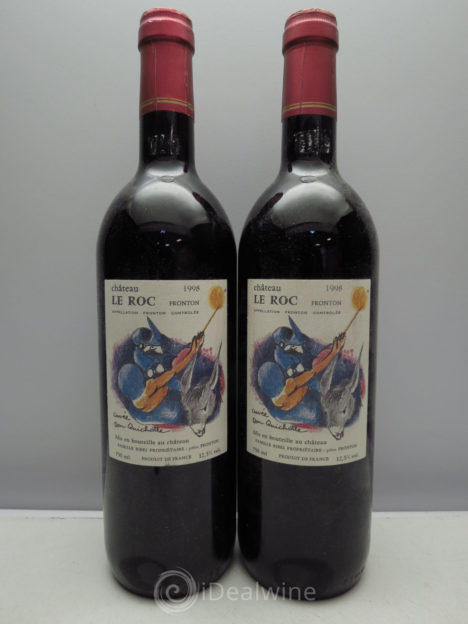 Divers Fronton Domaine le Roc Cuvée Don Quichotte (sans prix de réserve / no reserve) 1998 - Posten von 2 Flaschen - 0