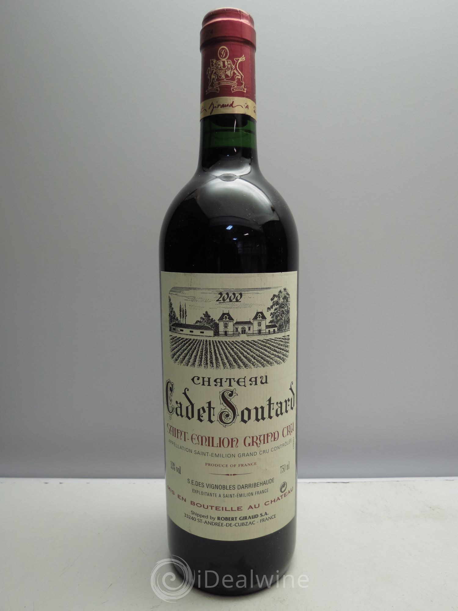 Saint-Émilion Château Cadet Soutard(sans prix de réserve / no reserve) 2000 - Posten von 1 Flasche - 0