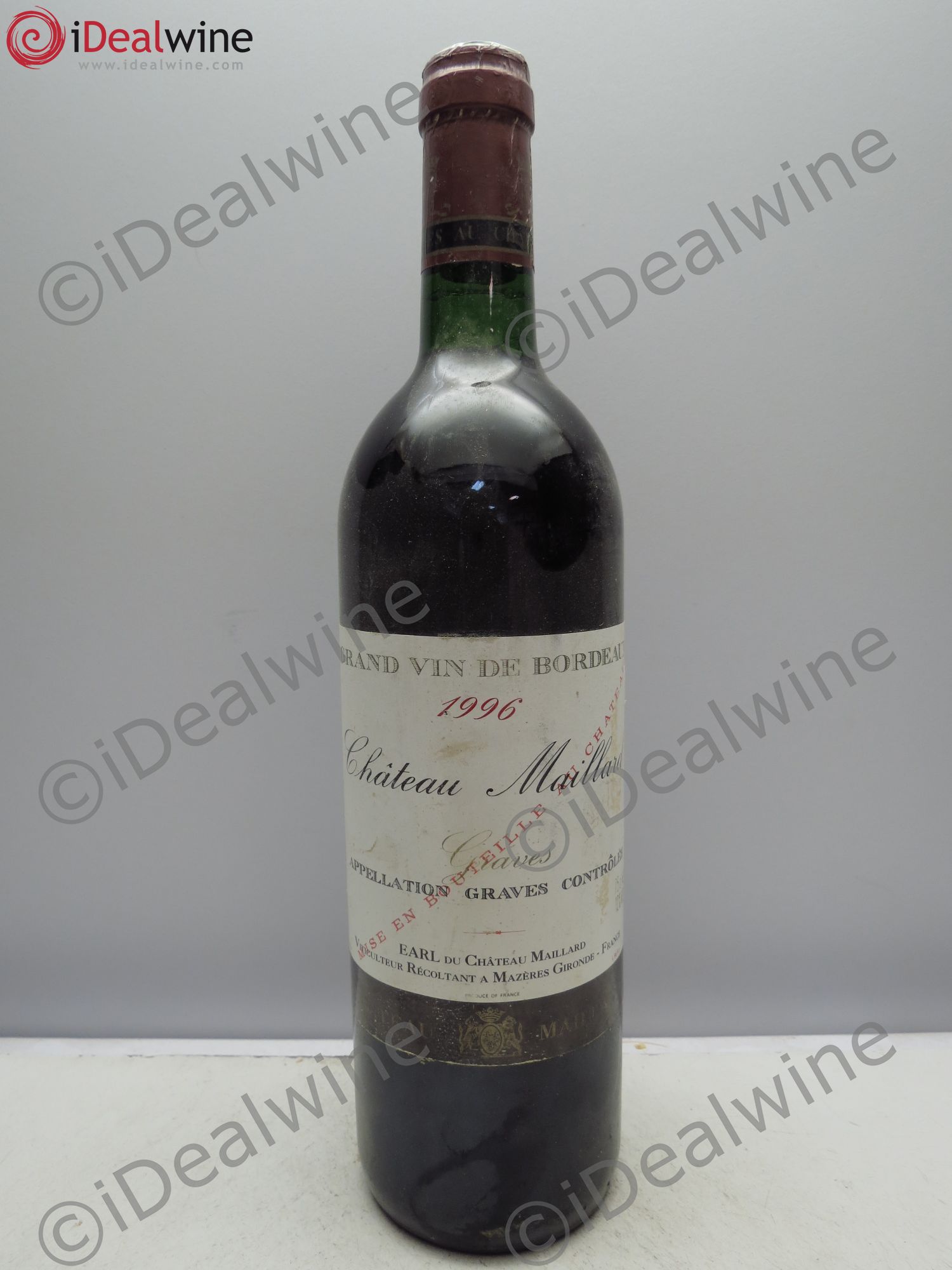 Bordeaux Château Maillard (sans prix de réserve/no reserve) 1996 - Posten von 1 Flasche - 0