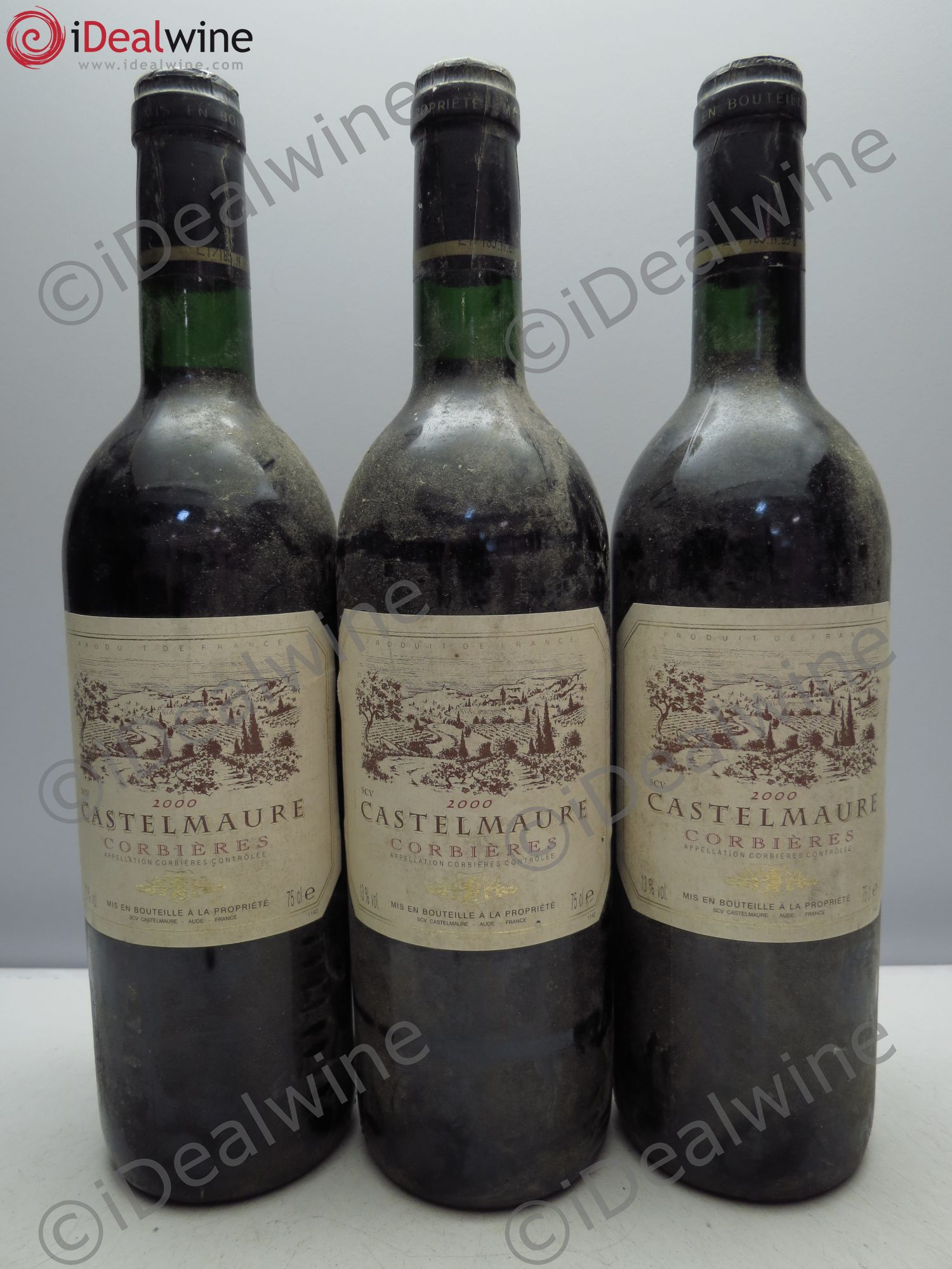 Corbières Castelmaure 2000 - Lot de 3 bouteilles - 0